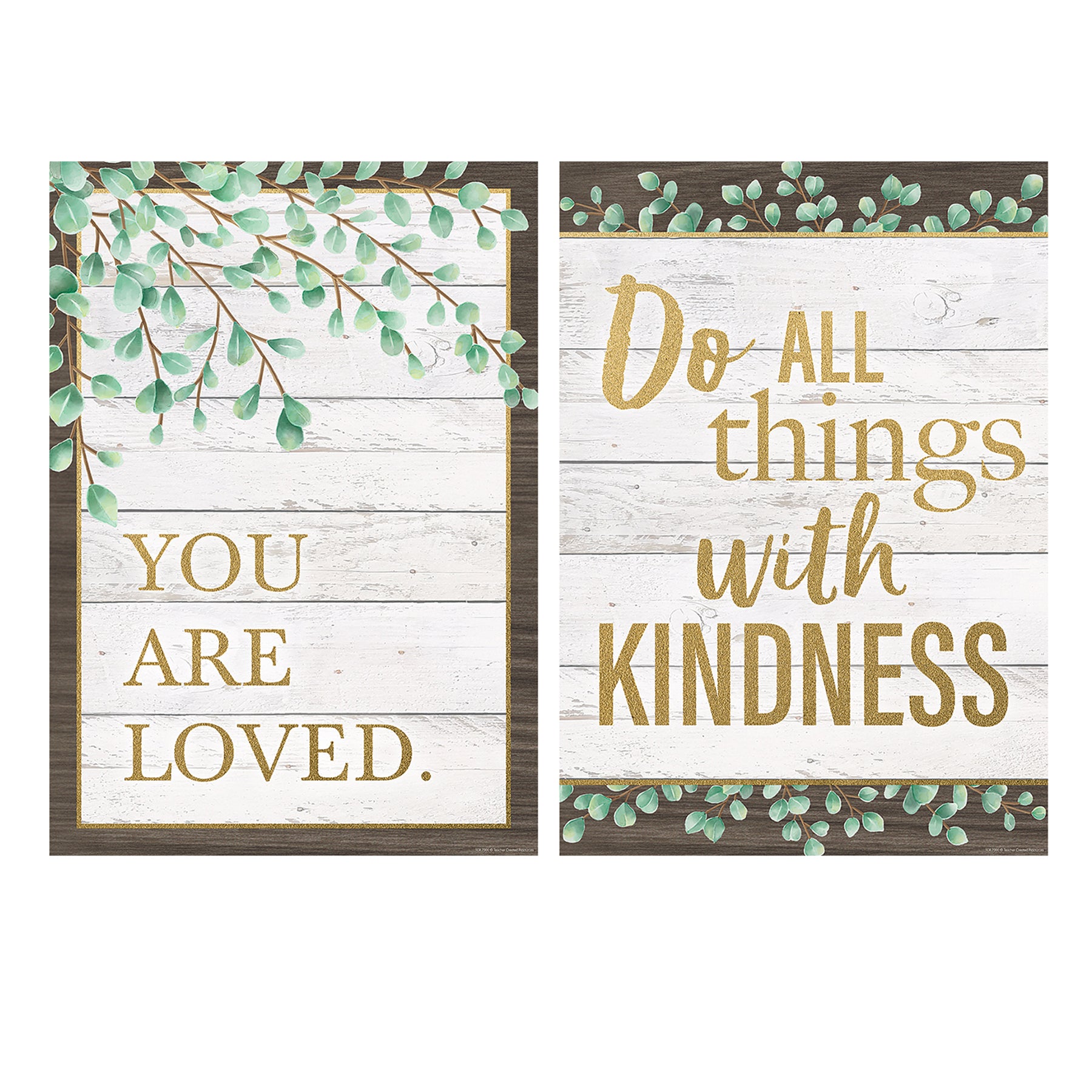 Eucalyptus Posters, 13-3/8" x 19", Set of 4