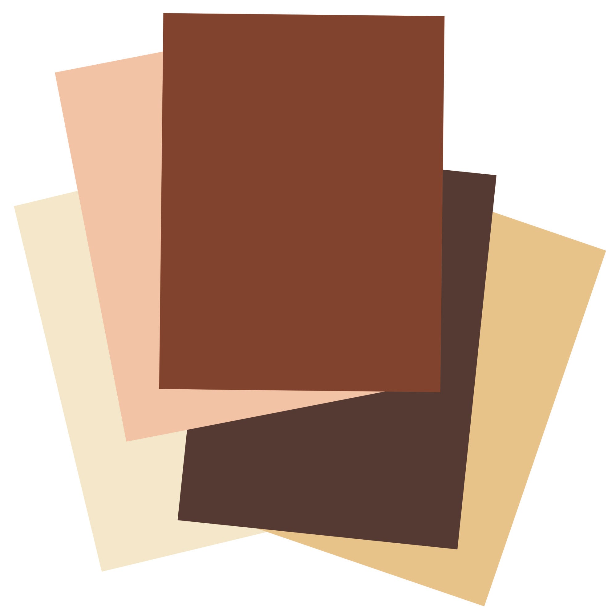 Shades of Me Construction Paper, Heavyweight, 5 Assorted Skin Tone Colors, 9" x 12", 50 Sheets