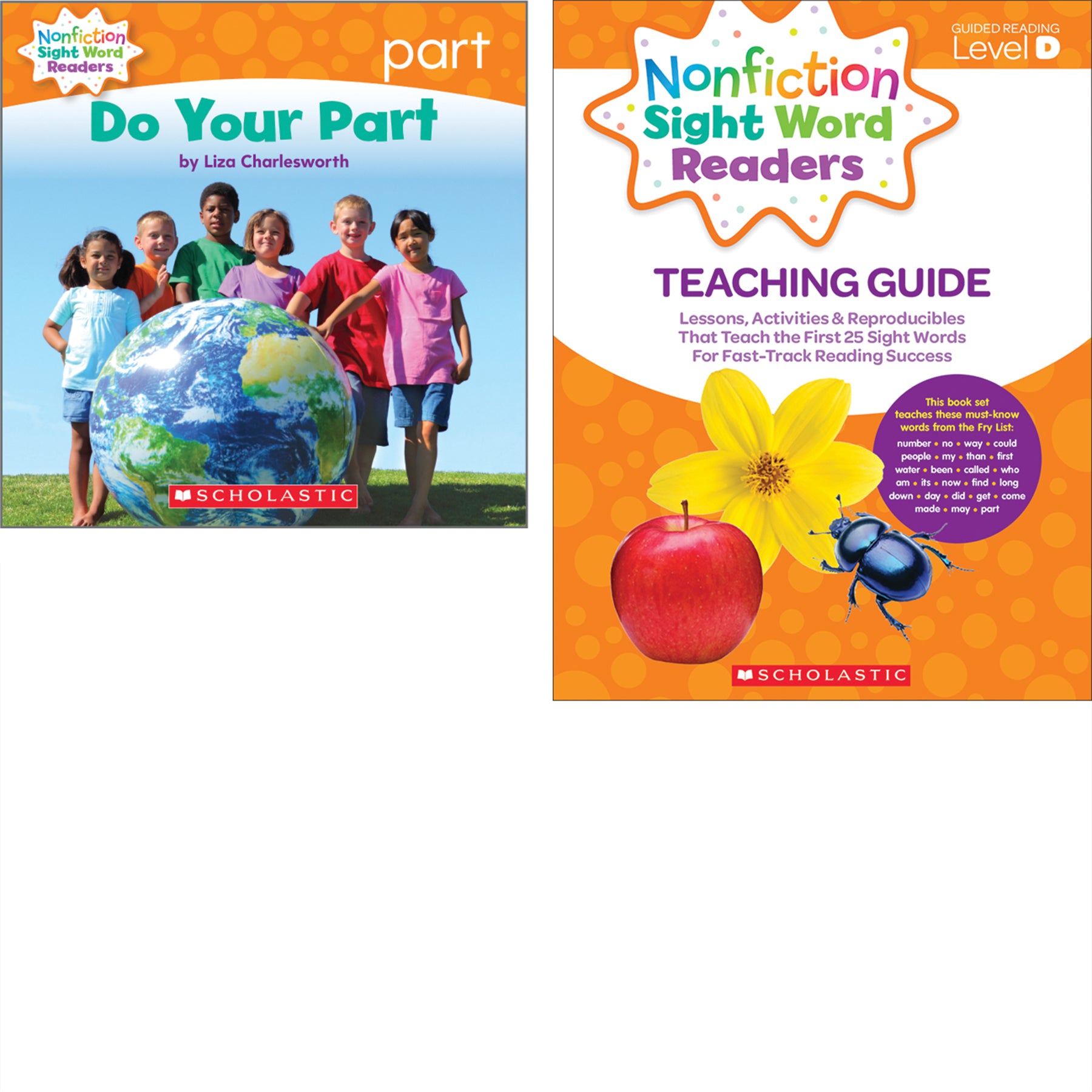 Nonfiction Sight Word Readers Classroom Tub, Level D, 6 Copies of 25 Titles