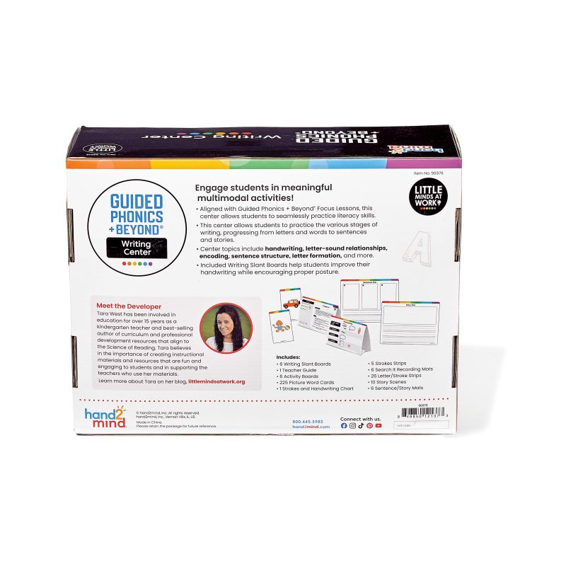 Guided Phonics + Beyond®, Writing Center, Units 1-3