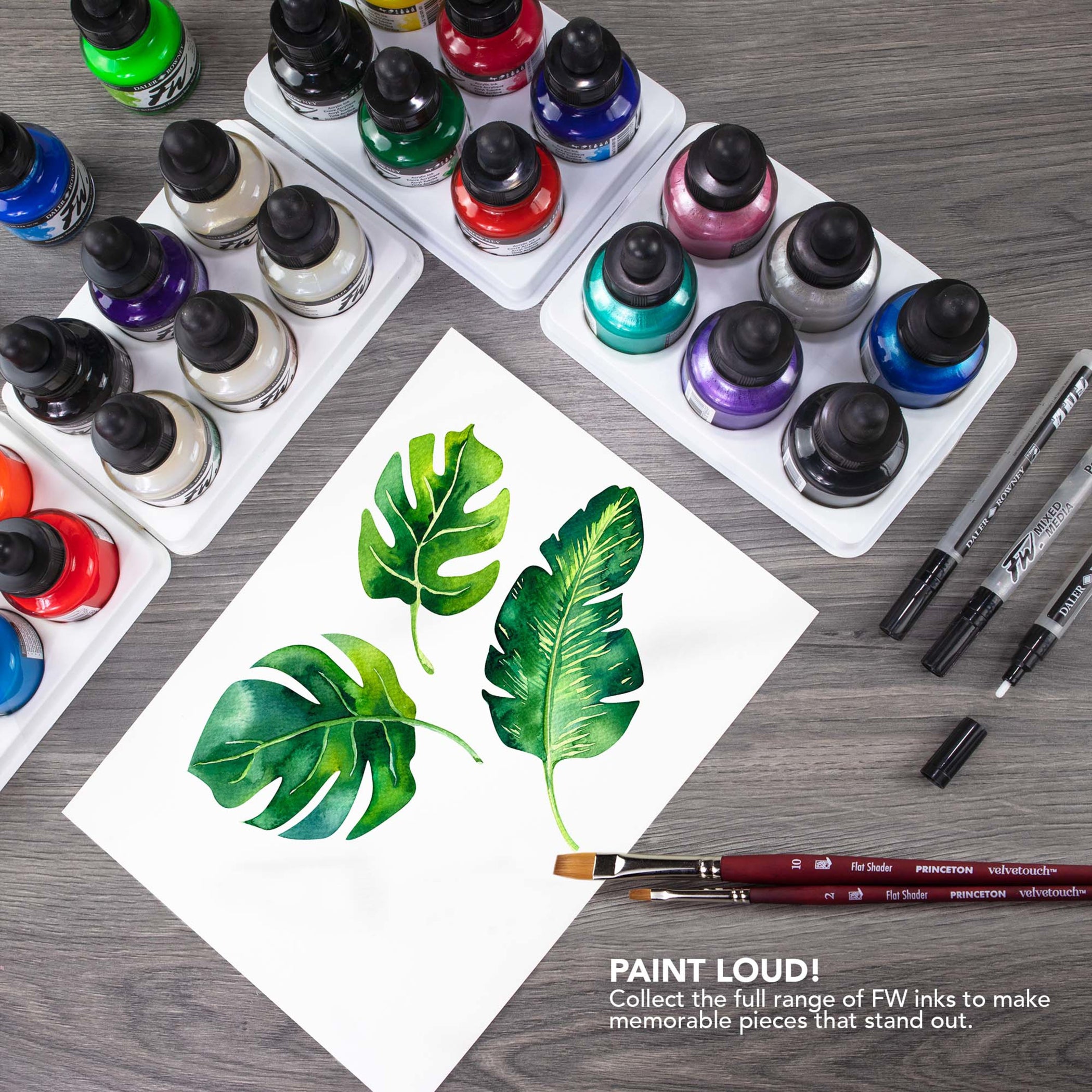 FW Acrylic Ink, Burnt Umber, 29.5ml, 1 Count