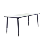 Adapte 30" x 72" Rectangle Dry-Erase Thermofused Activity Table with Adjustable Tapered Legs - Whiteboard/Navy