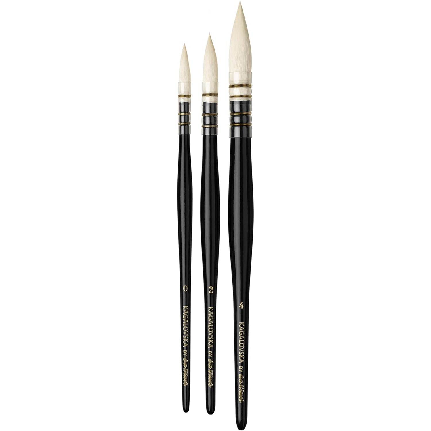 Artist Signature Collection by Viktoria Kagalovska, Fashion Illustration Brushes, Assorted, 3 Brush Set in Gift Box