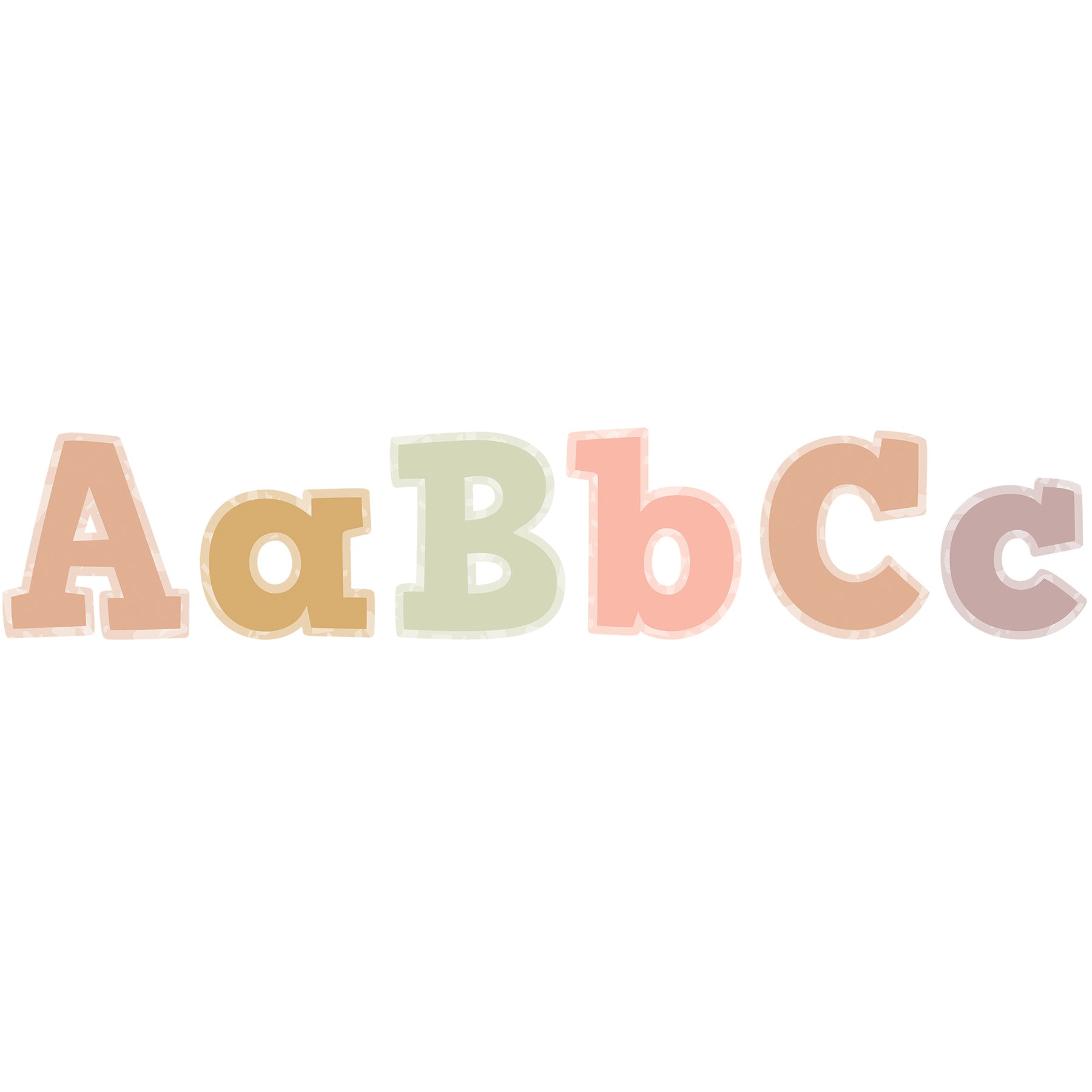 Terrazzo Tones 4" Bold Block Letters Combo Pack, 230 Pieces