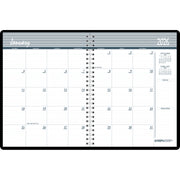 Monthly Calendar Planner, 2 Year, Black, 8-1/2" x 11"