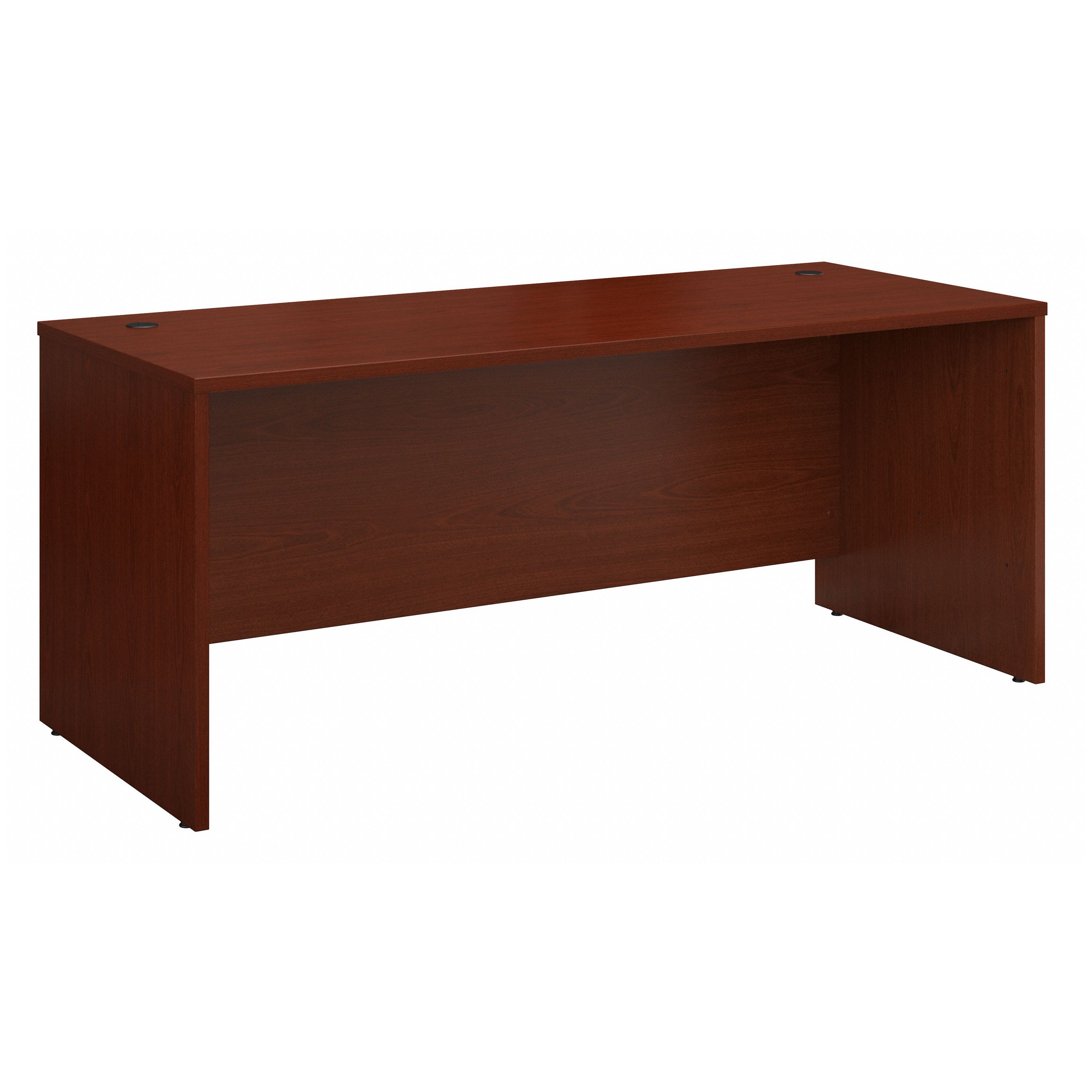 Bush Business Furniture Series C 72W x 30D Office Desk in Mahogany - 71.02" Width x 29.37" Depth x 29.84" Height