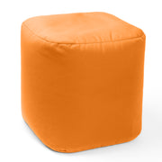 Jaxx Luckie Outdoor Patio Bean Bag Ottoman, Tangerine