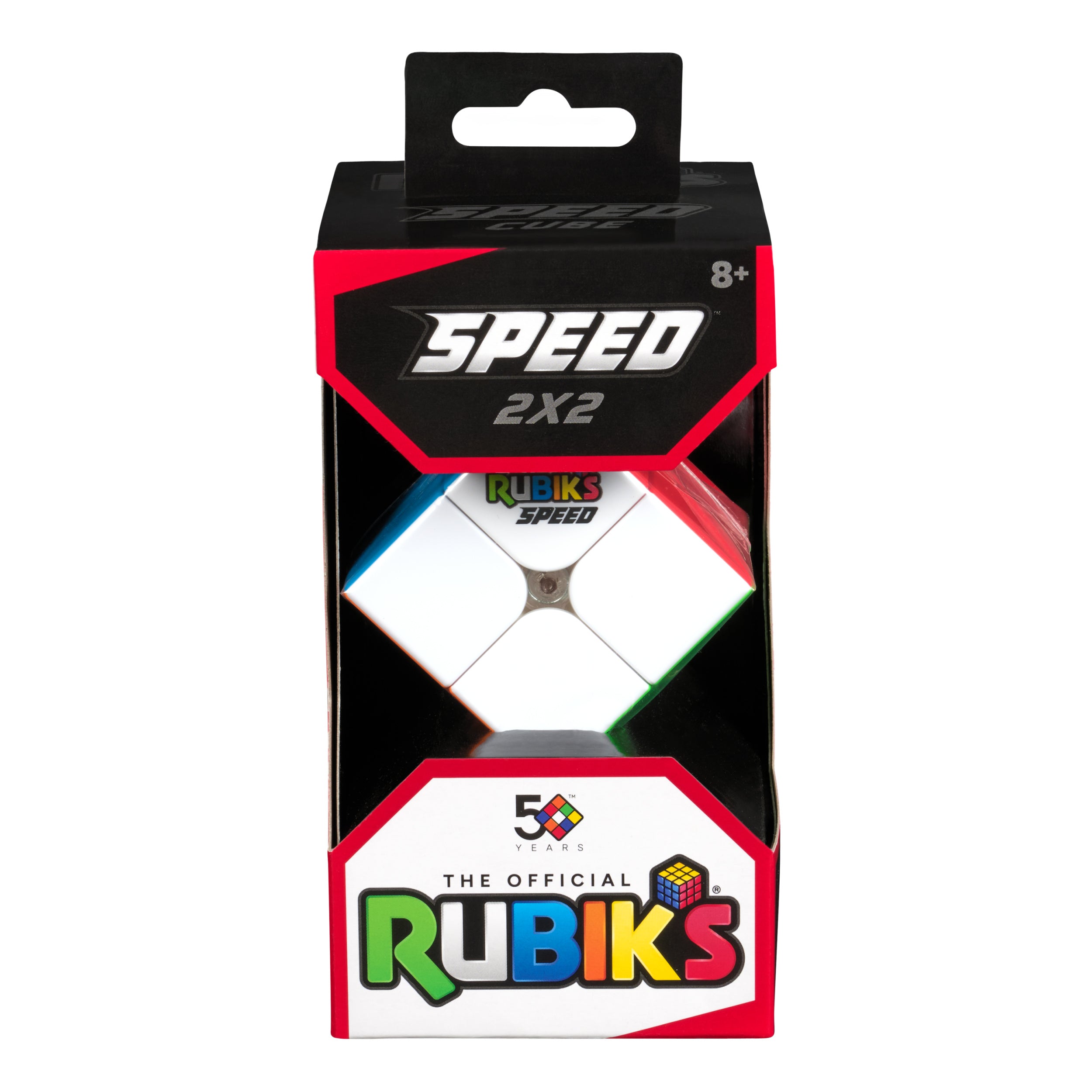 Rubik’s Cube, 2x2 Speed Cube For Super Fast Solves, Problem-Solving Brain Teaser, Classic Color-Matching Puzzle, Fidget Toy, Sensory Puzzle for Adults, Teens, Kids, for Ages 8 & Up