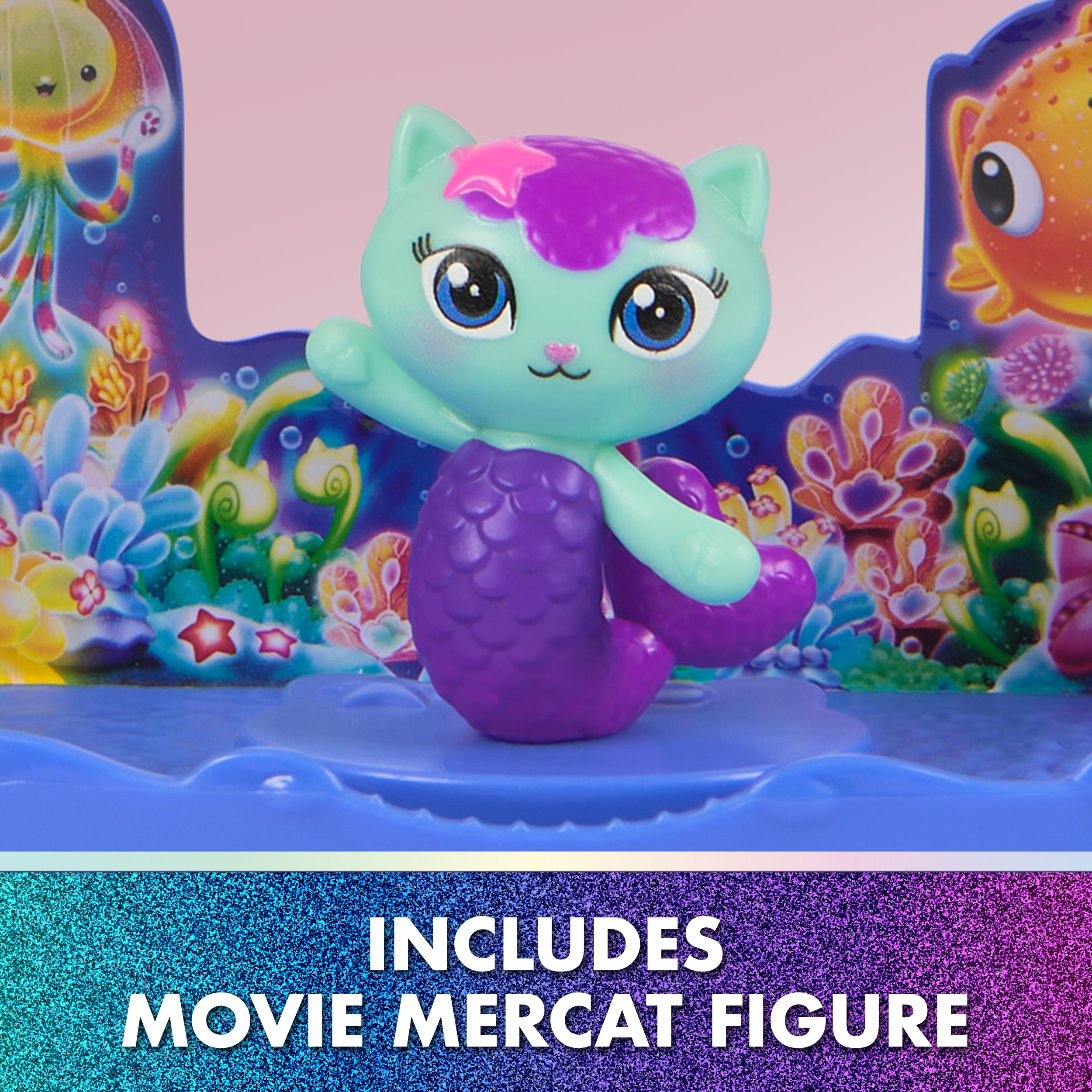 Gabby's Dollhouse: The Movie, MerCat's Spa-wesome Bathroom, Toy Figure, Dollhouse Accessories & Surprise Toy, Kids Toys for Girls & Boys Ages 3 and Up