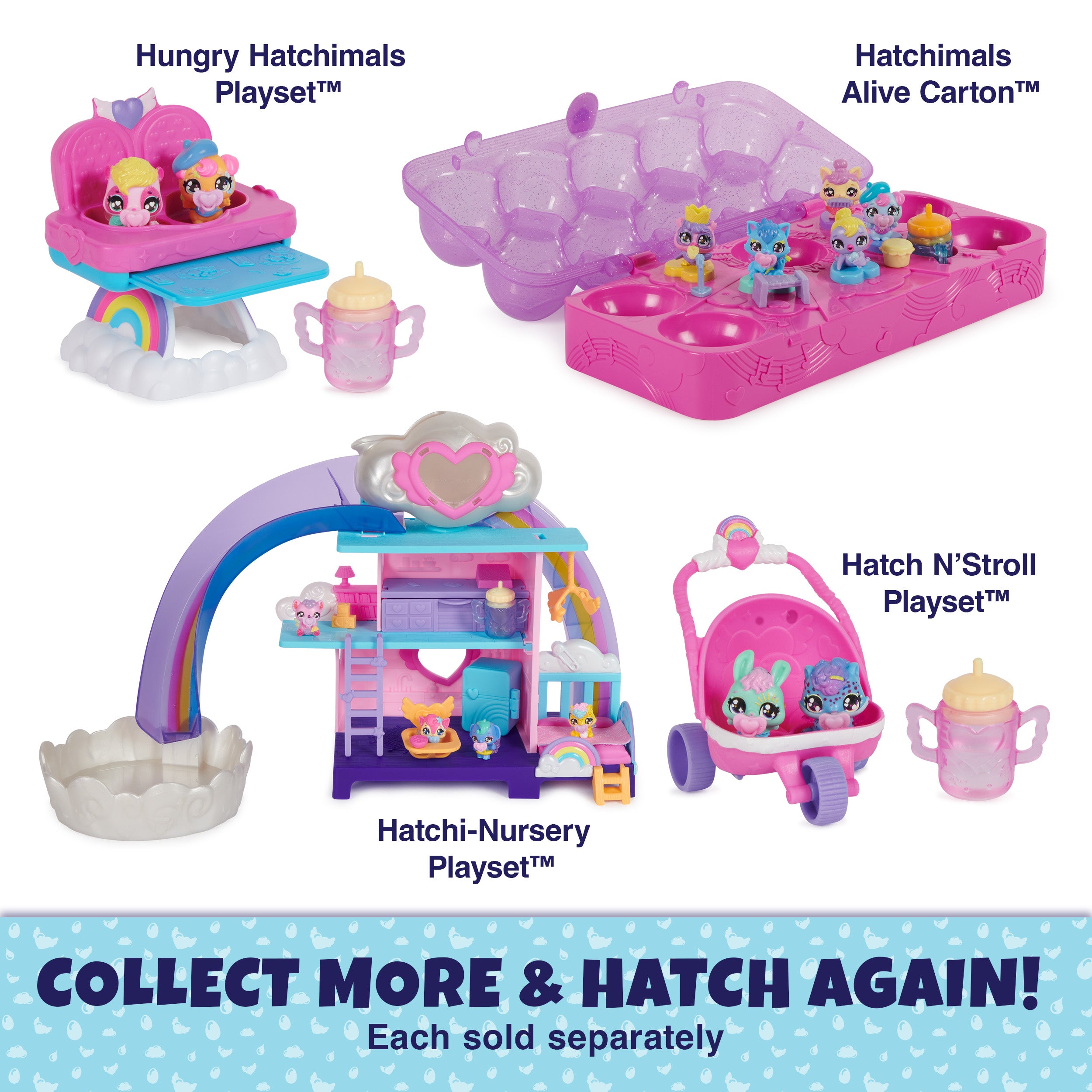 Hatchimals Alive, Egg Carton Toy with 5 Mini Figures in Self-Hatching Eggs, 11 Accessories, Kids Toys for Girls and Boys Ages 3 and up