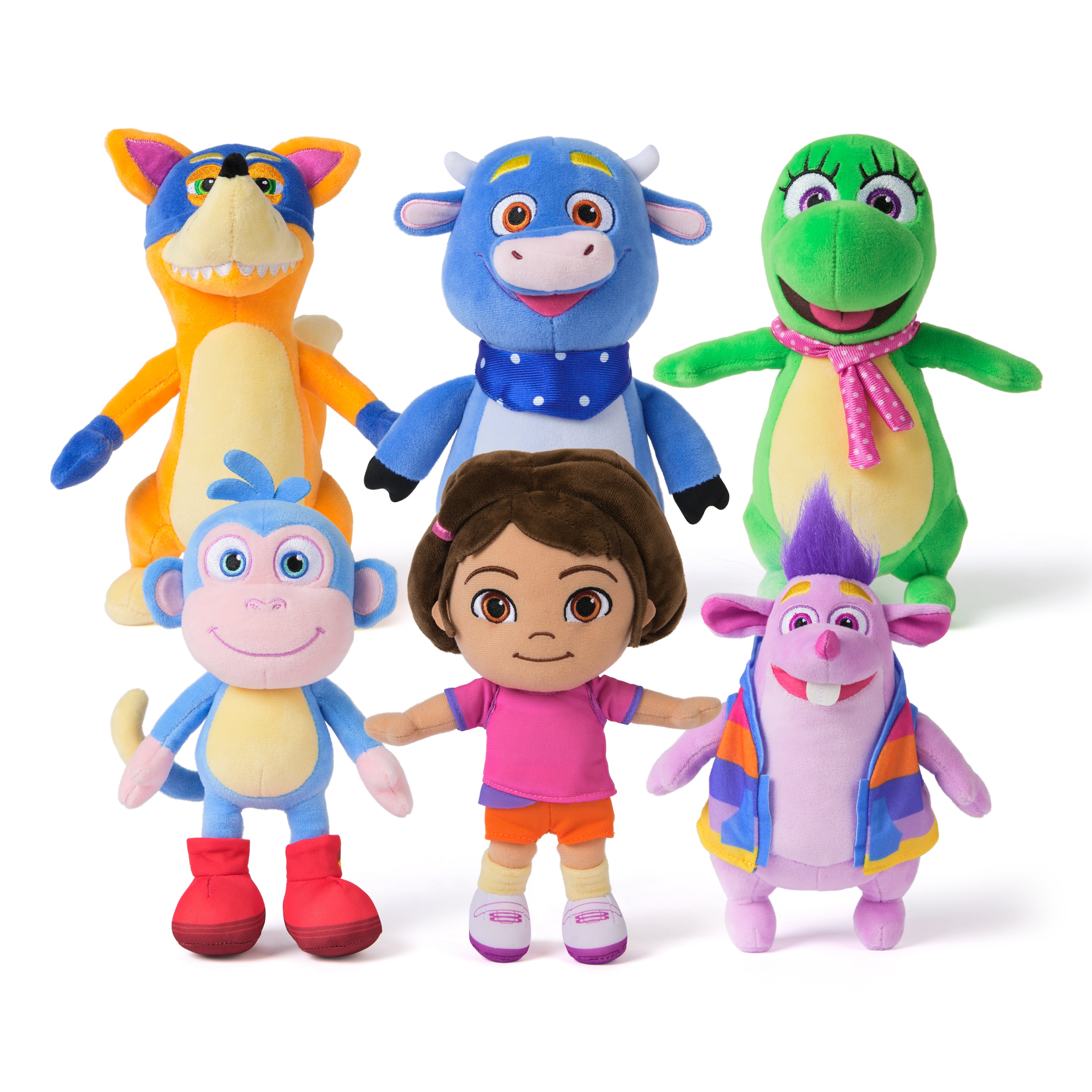 Dora Official Plush Toy CDU, Stuffed Animals for Ages 3 and Up, 8” Assorted Styles
