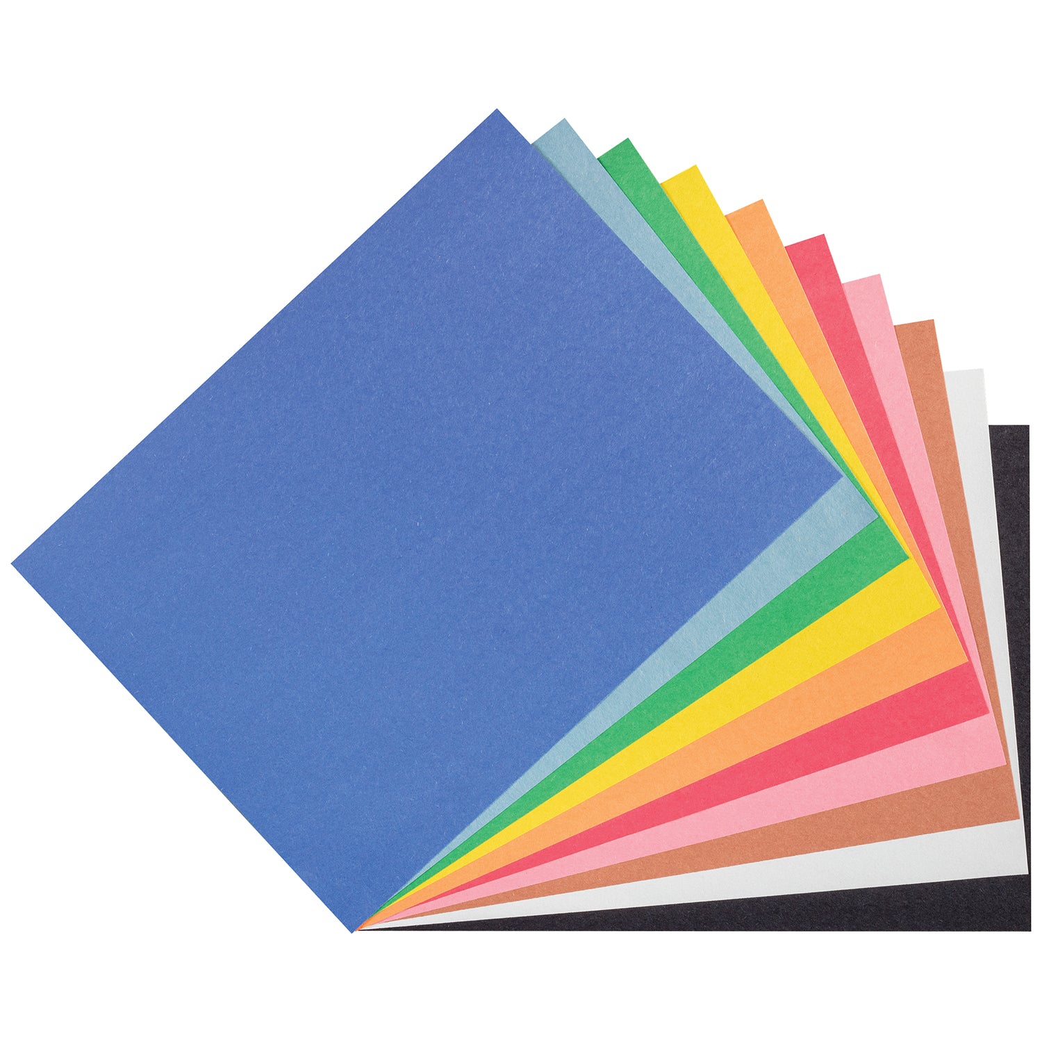 Construction Paper, Standard Weight, 10 Assorted Colors, 9" x 12", 500 Sheets