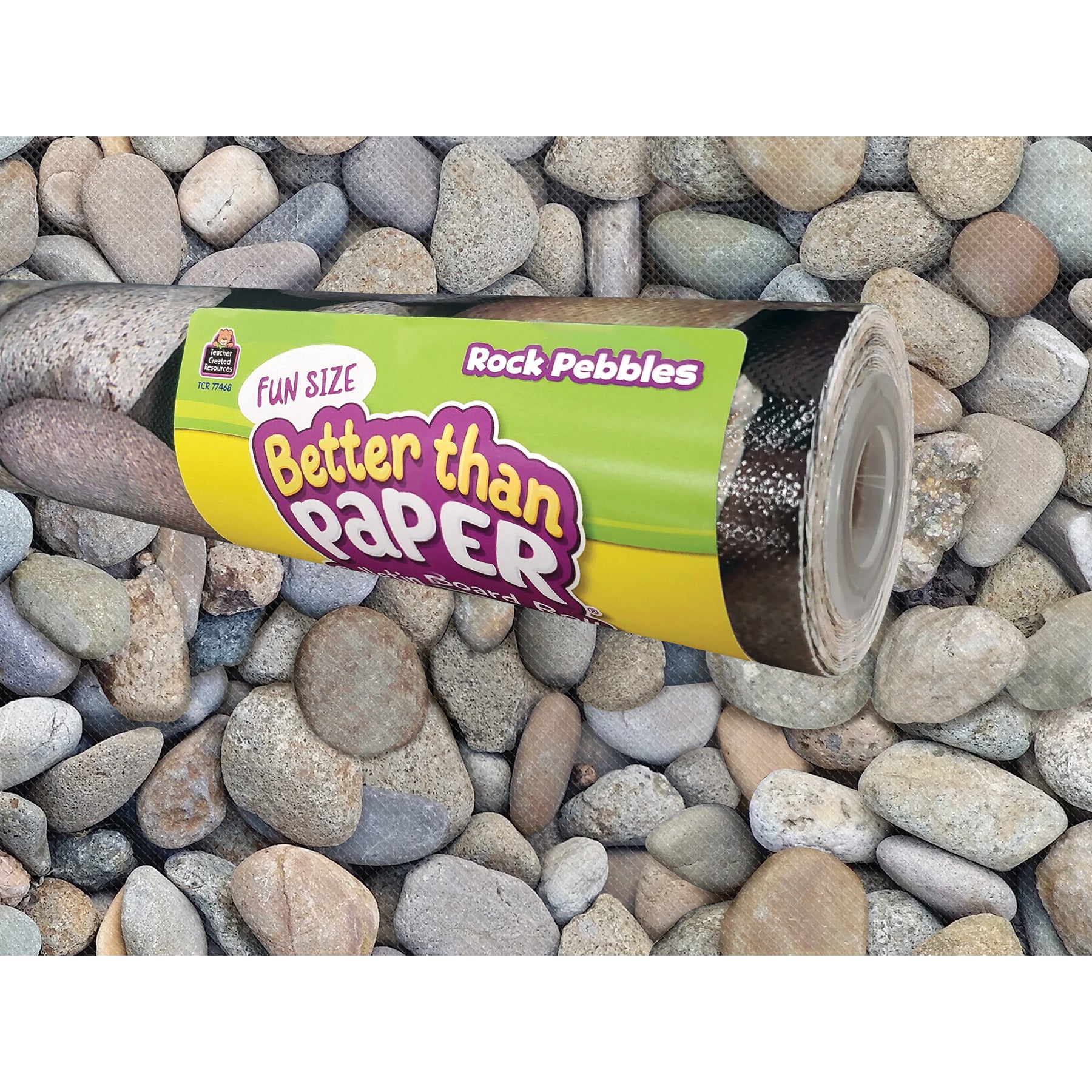 Fun Size Better Than Paper® Bulletin Board Roll, 18" x 12', Rock Pebbles