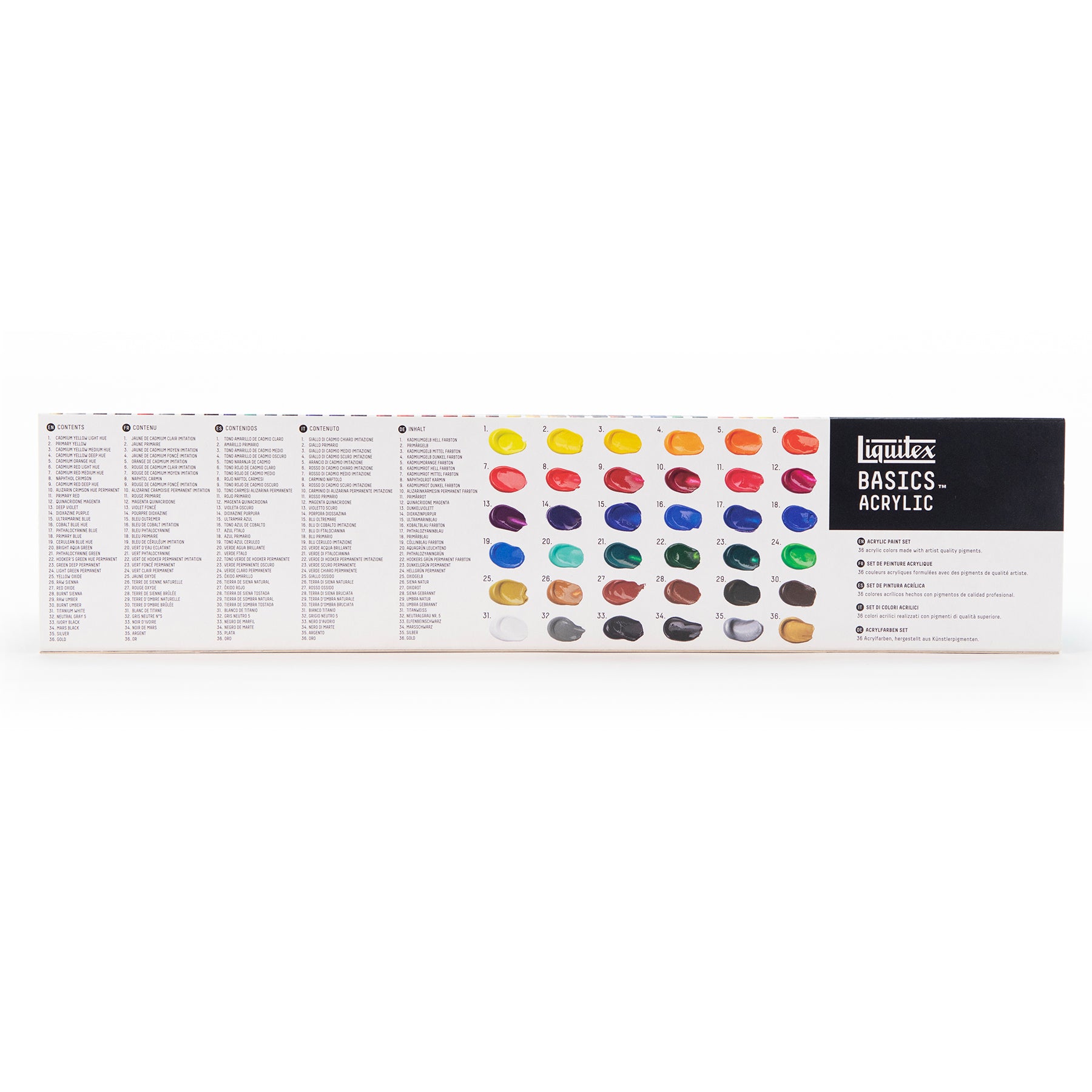 LQ BASICS Acrylic Color 36 x 22ml Tube Set