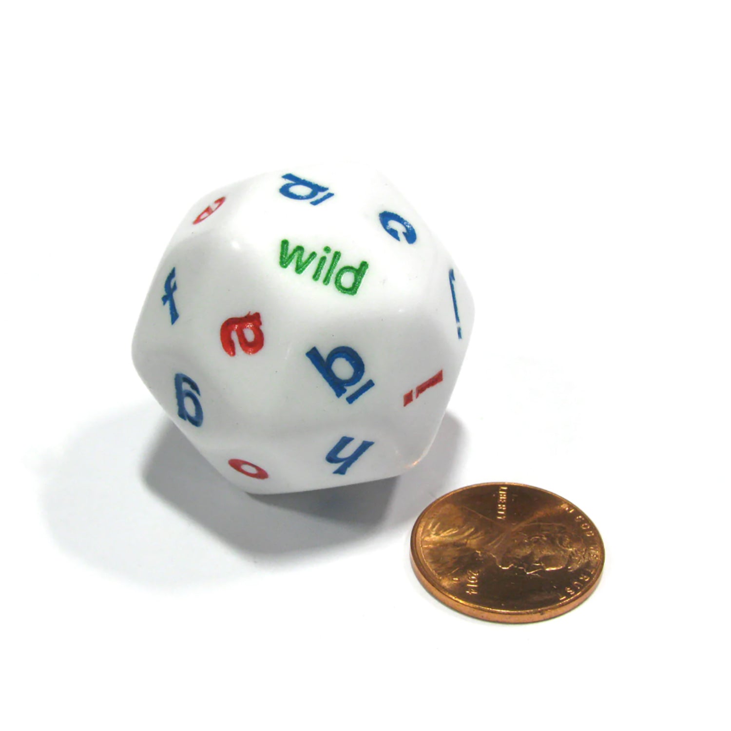 30-Sided Alphabet Dice, Lowercase, Set of 4