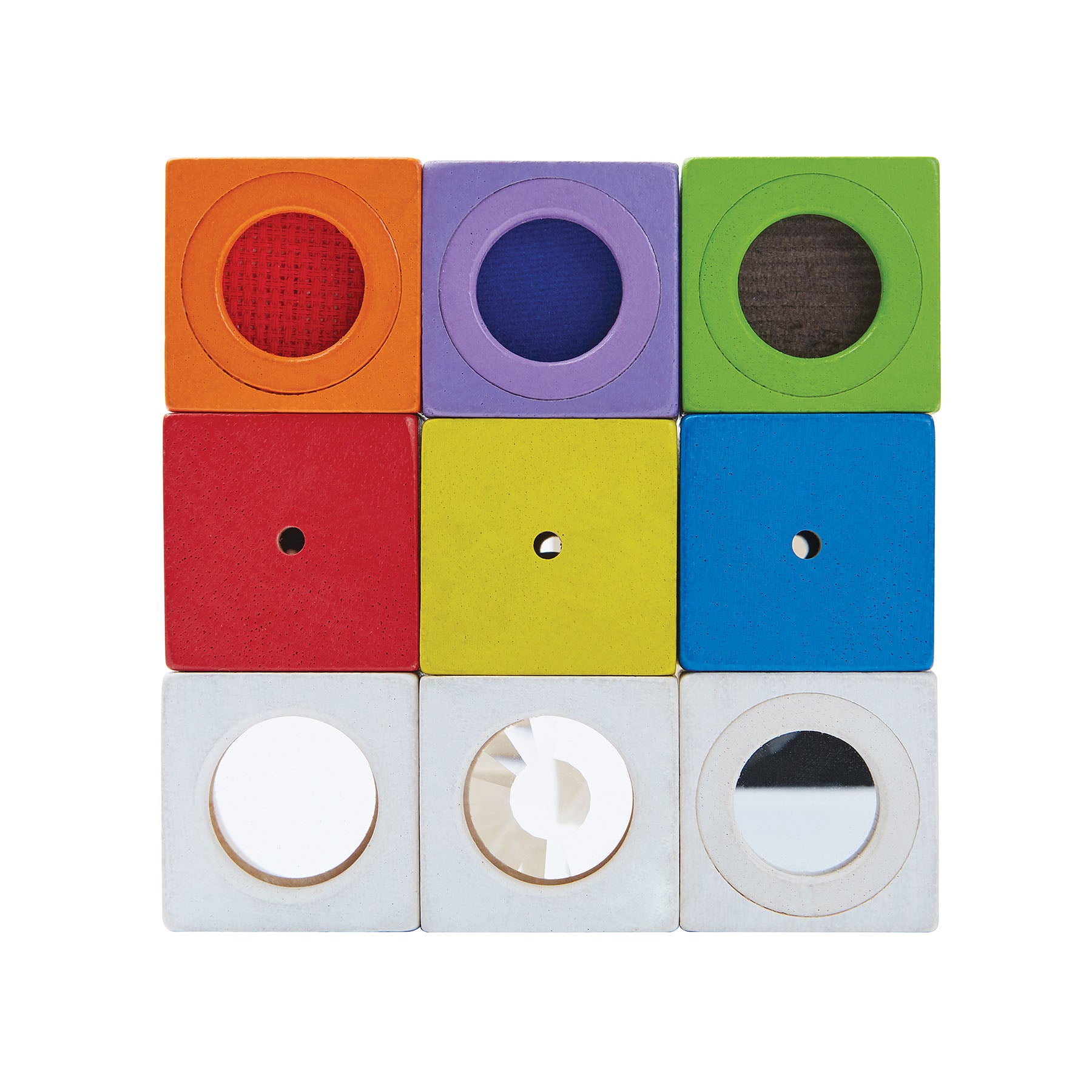 Wooden Activity Blocks - 9 Pieces