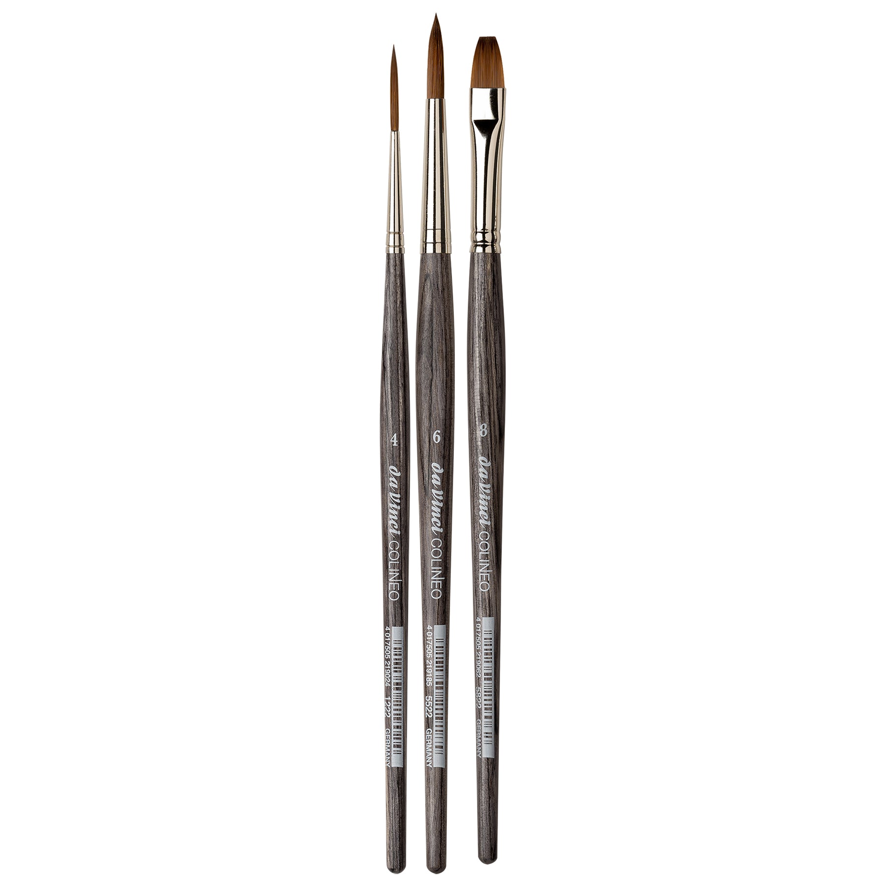 COLINEO Synthetic Red Sable, Watercolor & Acrylic, 3 Brush Set