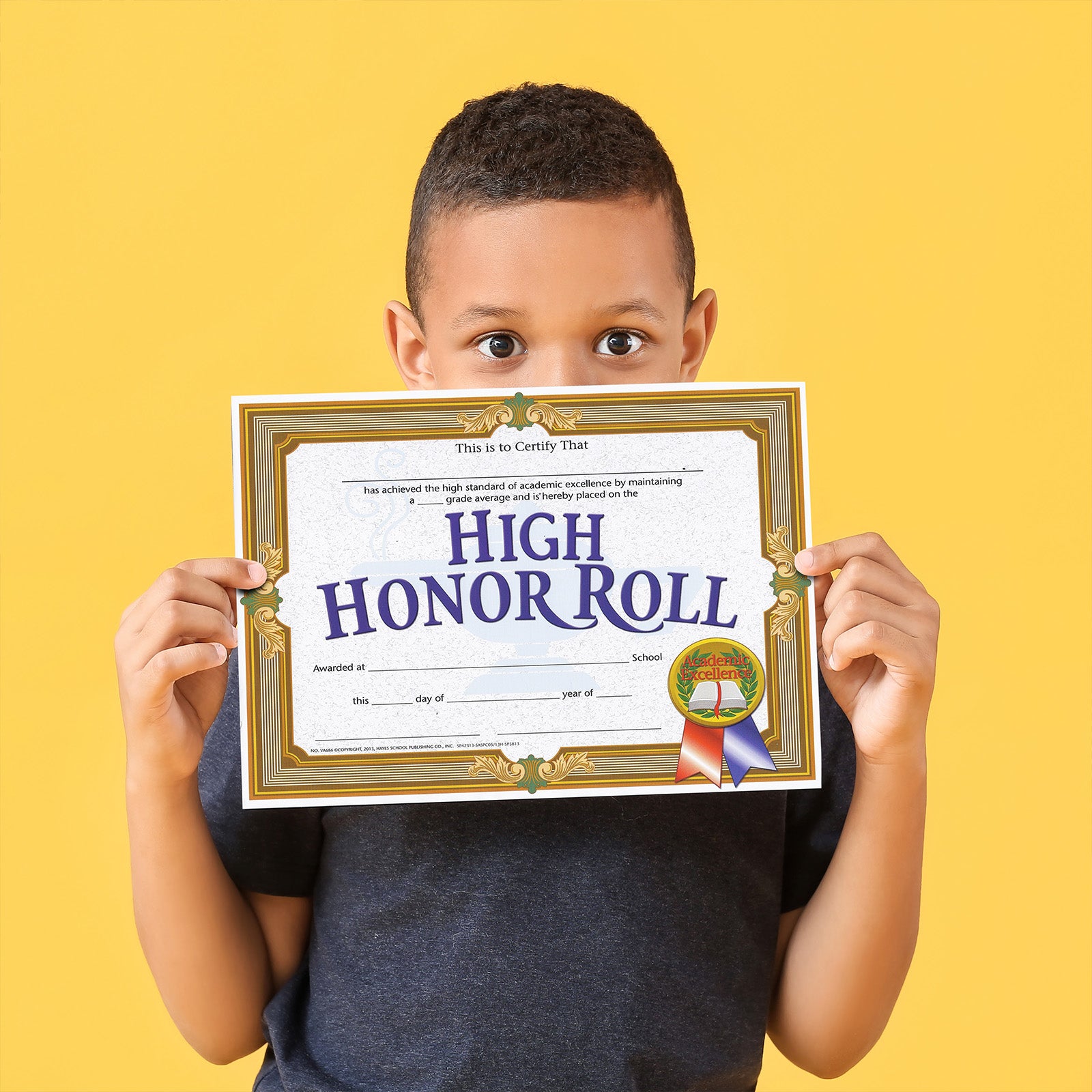 High Honor Roll Certificate, 8.5" x 11", Pack of 30