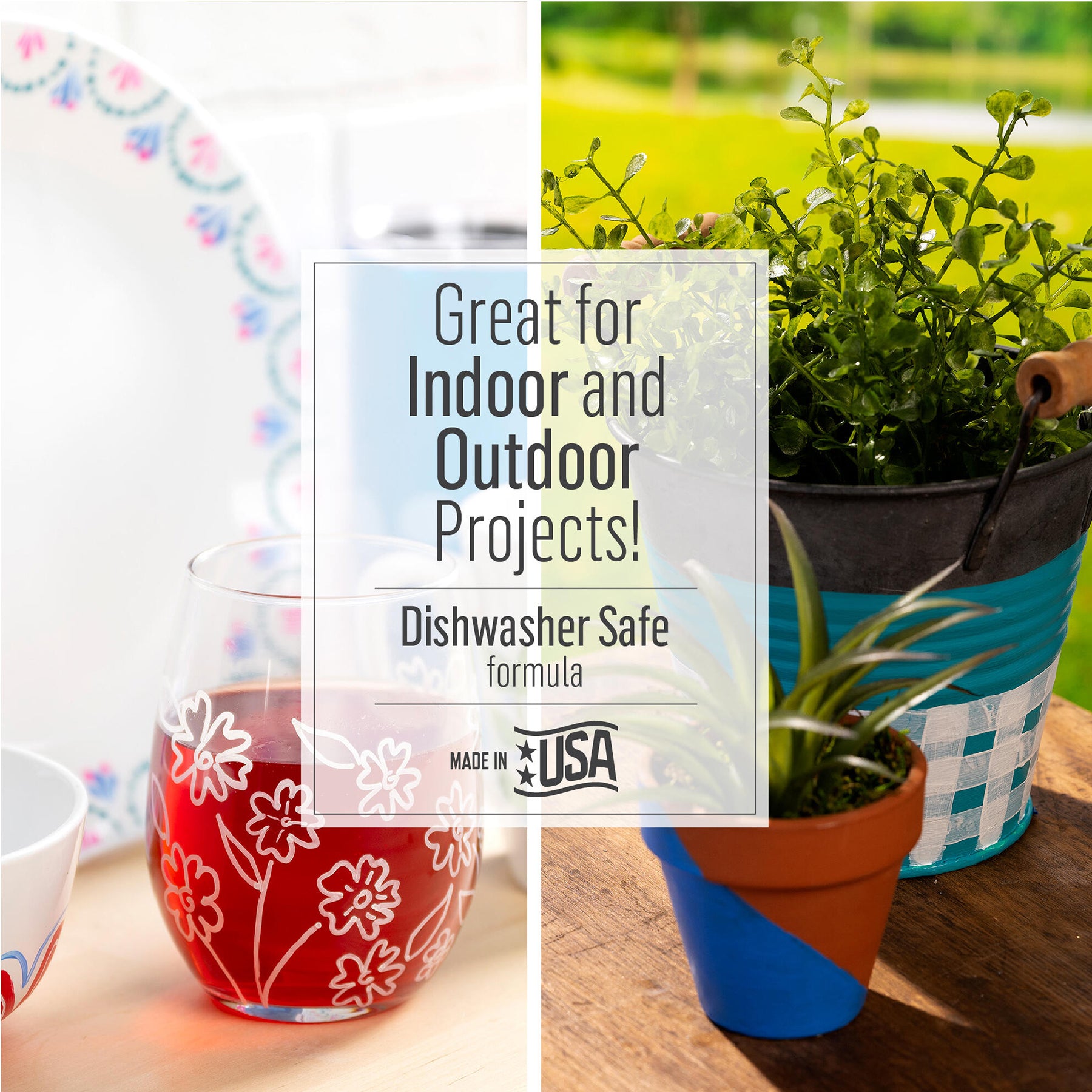 Acrylic Paint Multi-Surface Satin, 8oz., Look At Me Blue