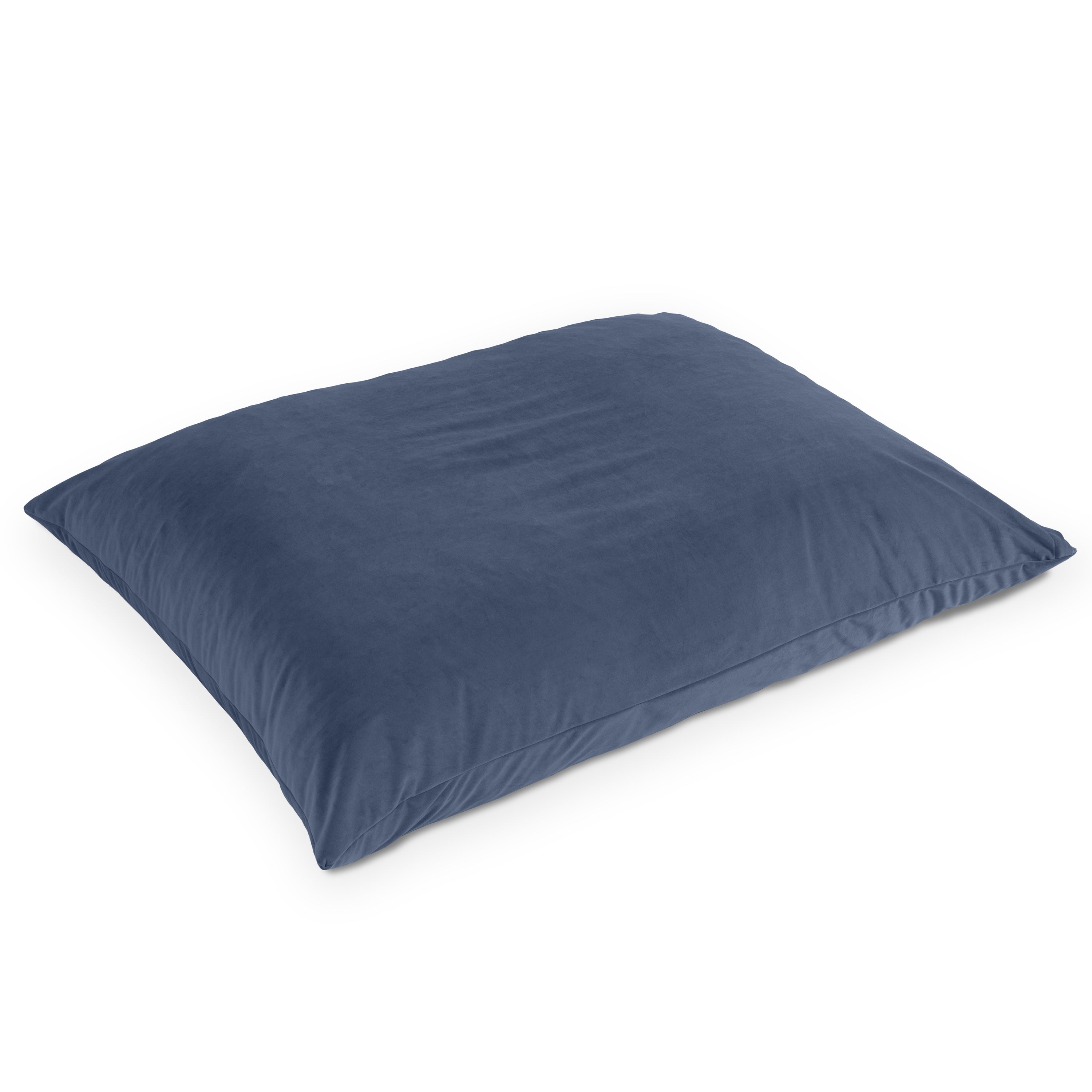Jaxx Pillow Saxx 5.5-Foot Décor Bean Bag Giant Floor Pillow Lounge, Lush Velvet Navy Blue