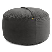 Jaxx 4 Foot Saxx - Large Round Bean Bag Chair for Adults - Lush Velvet Black
