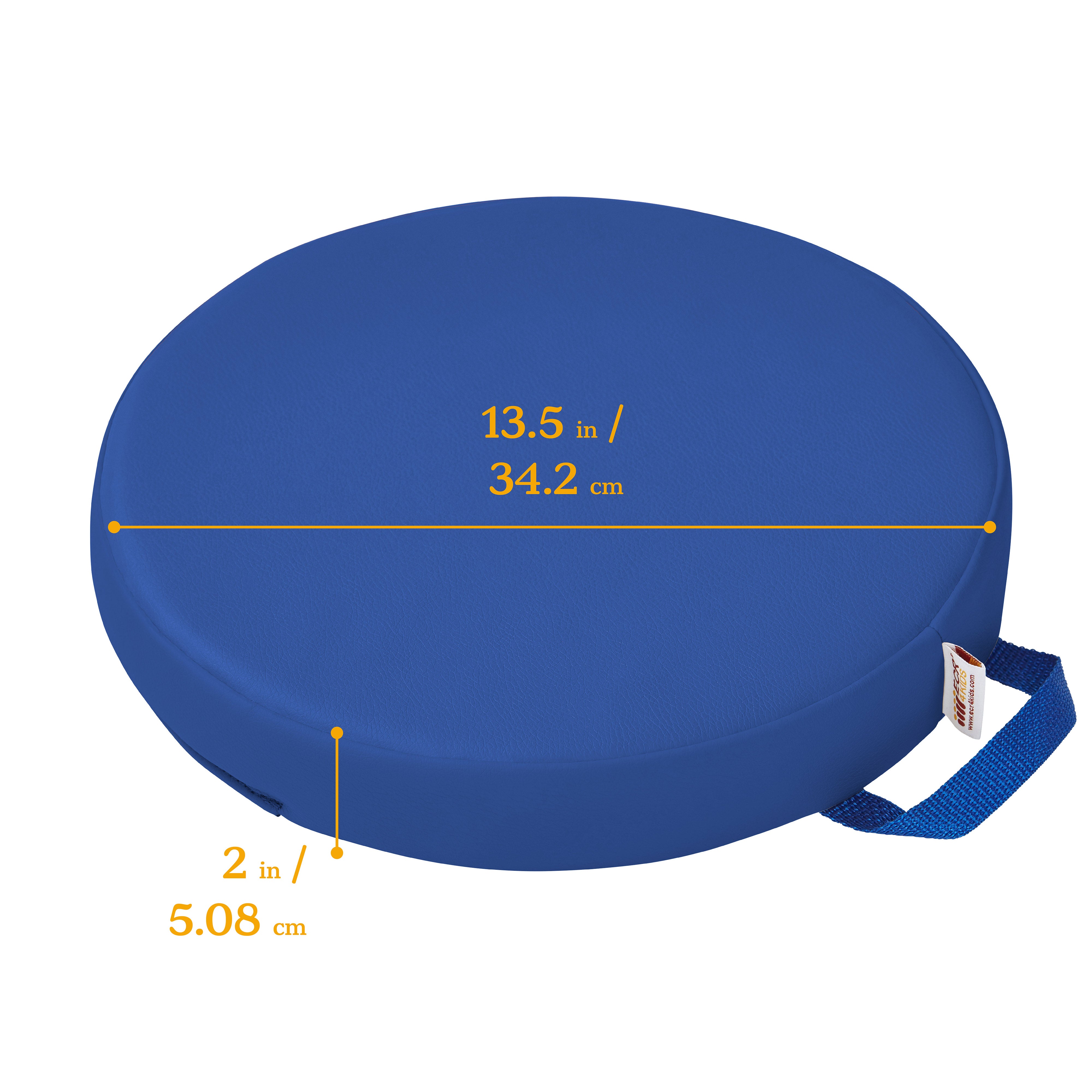 SoftZone Round Floor Cushion with Handle 6-Piece - Assorted