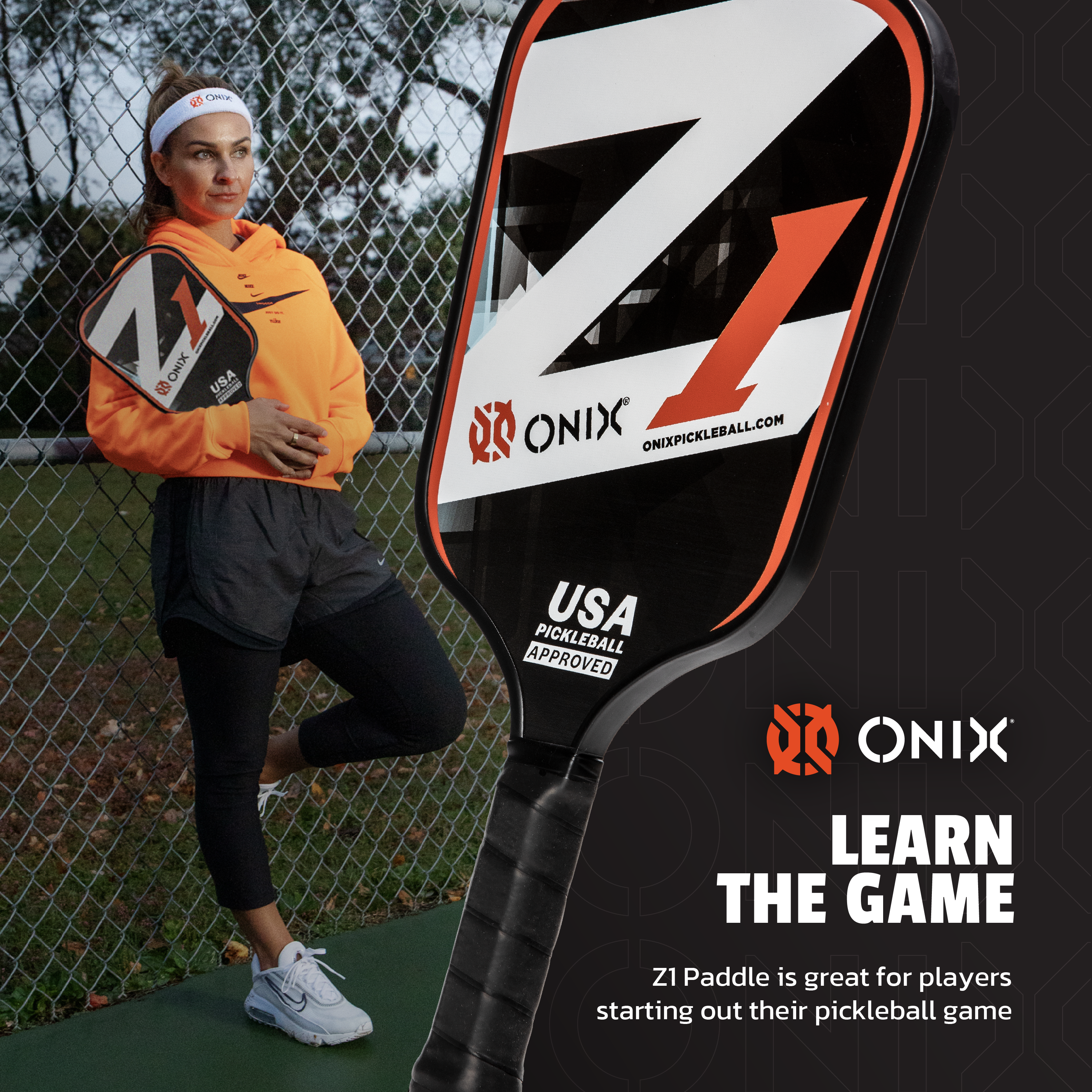 ONIX Z1 Pickleball Paddle - Orange