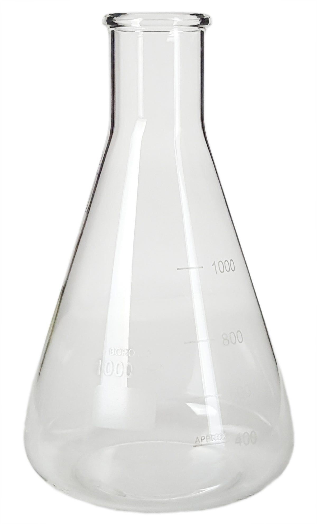 Flask, Erlenmeyer, Borosilicate Glass, Graduated, 1000ml, Pack of 6