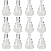 Flask, Erlenmeyer, Borosilicate Glass, Graduated, 125ml, Pack of 12