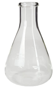 Flask, Erlenmeyer, Borosilicate Glass, Graduated, 125ml, Case of 120