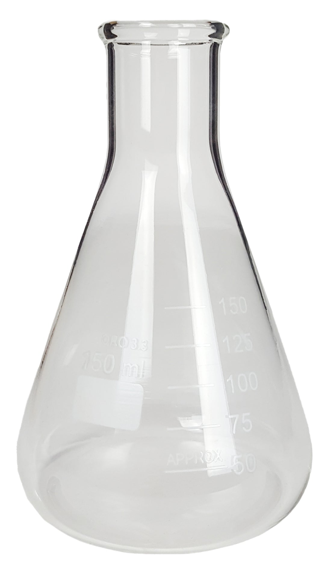 Flask, Erlenmeyer, Borosilicate Glass, Graduated, 150ml, Pack of 12