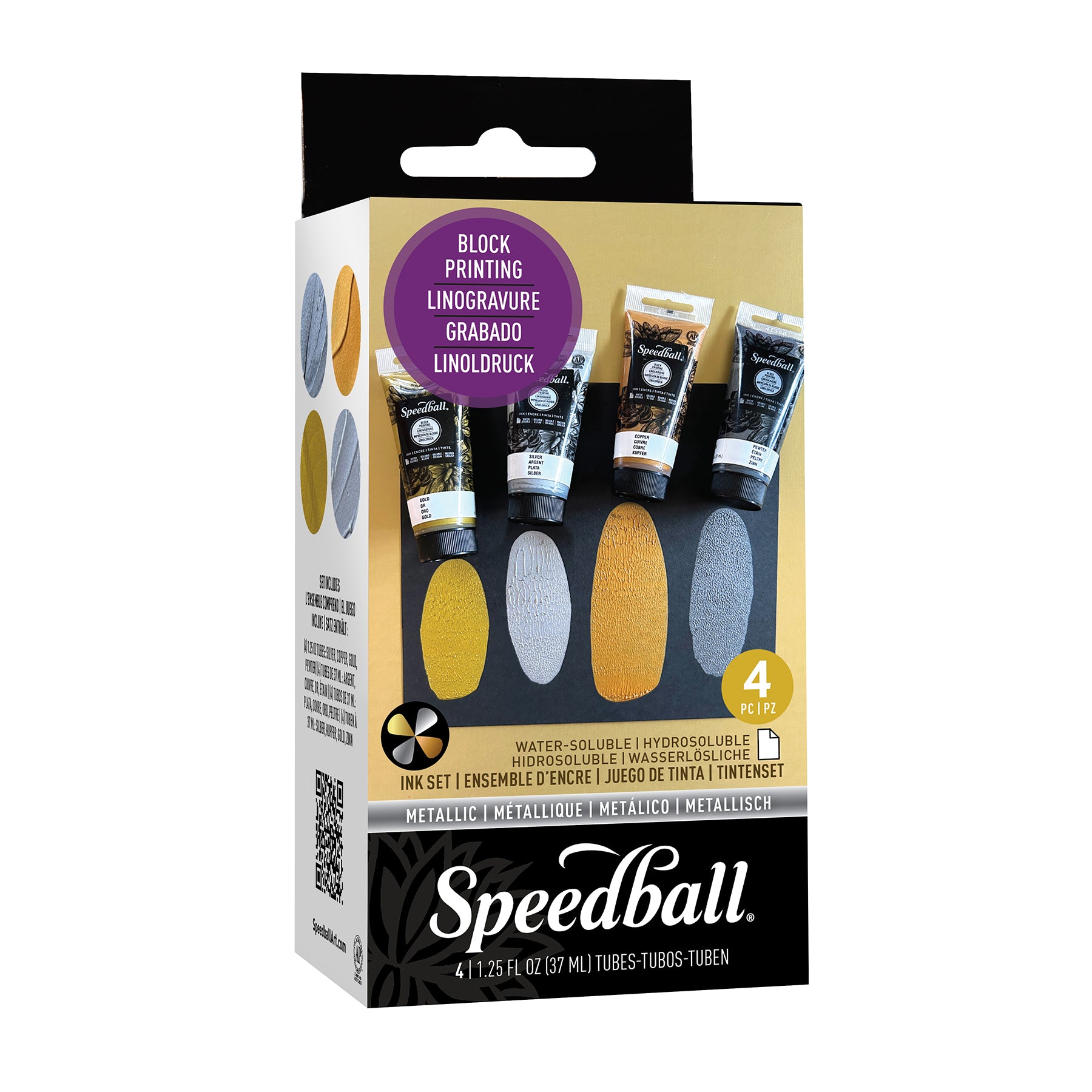 Speedball® Metallic Block Printing Ink Set
