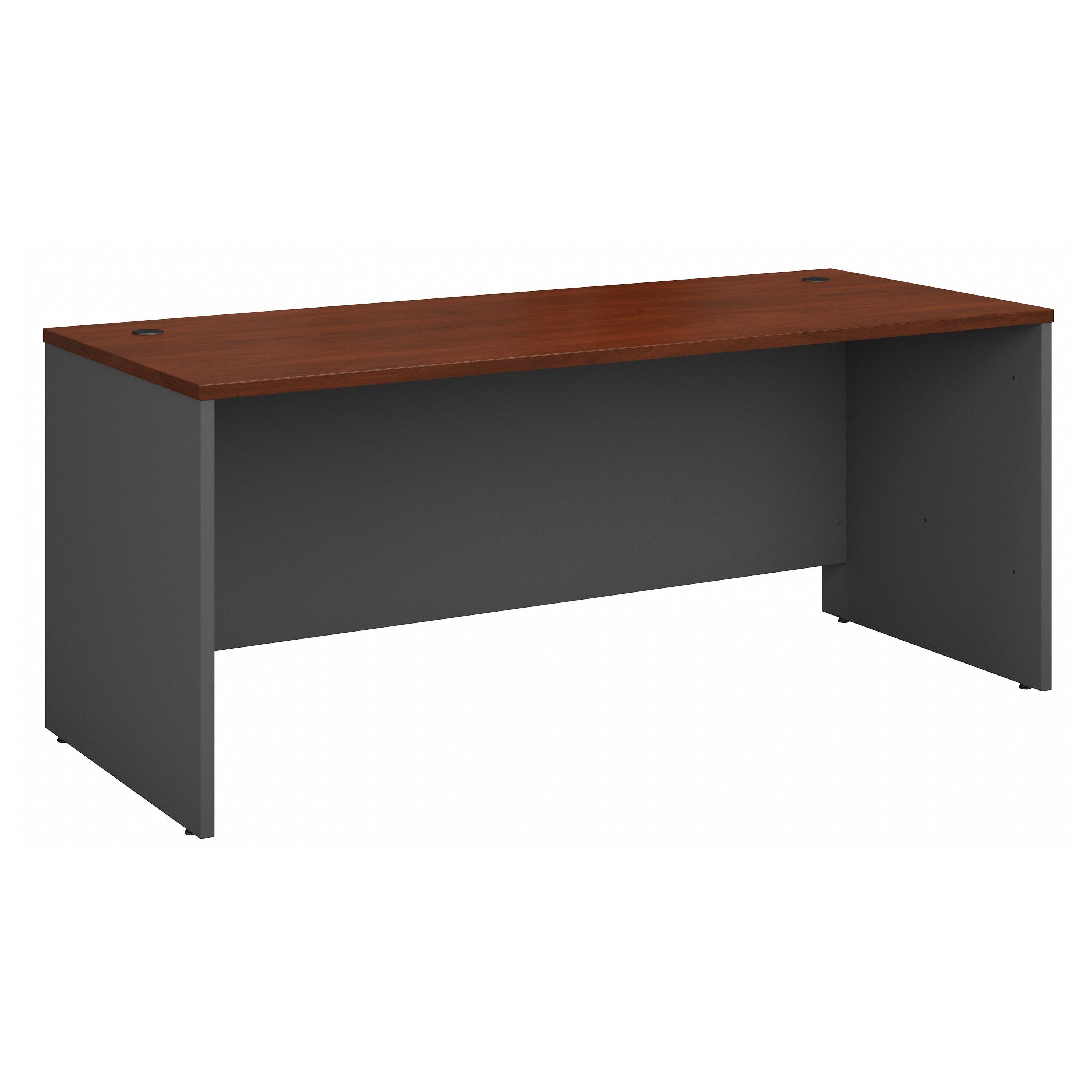 Bush Business Furniture Series C 72W x 30D Office Desk in Hansen Cherry - 71.02" Width x 29.37" Depth x 29.84" Height