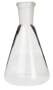Flask, Erlenmeyer, Borosilicate Glass, Graduated, 250ml, 24/40 Ground Glass Joint, Pack of 6