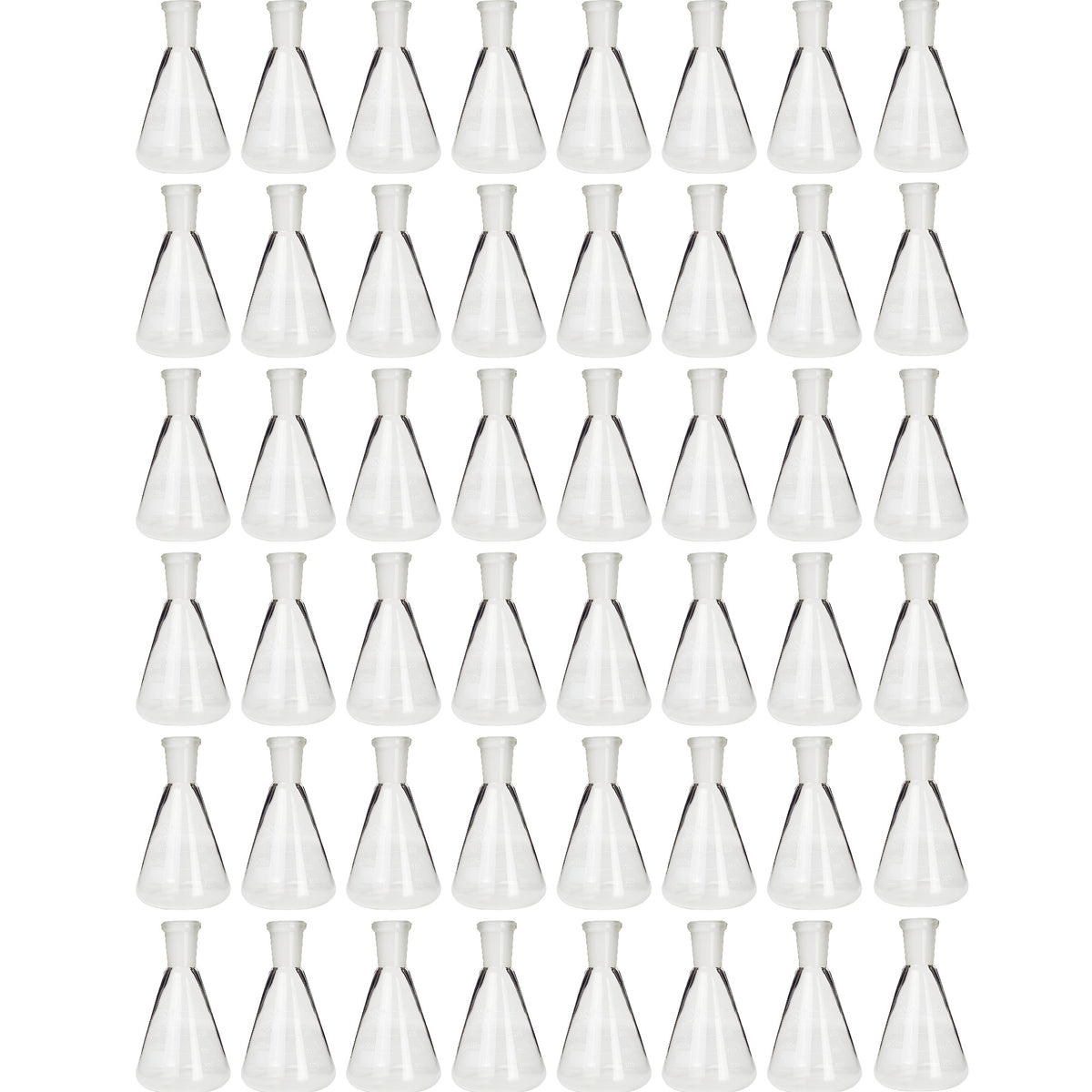Flask, Erlenmeyer, Borosilicate Glass, Graduated, 250ml, Case of 48