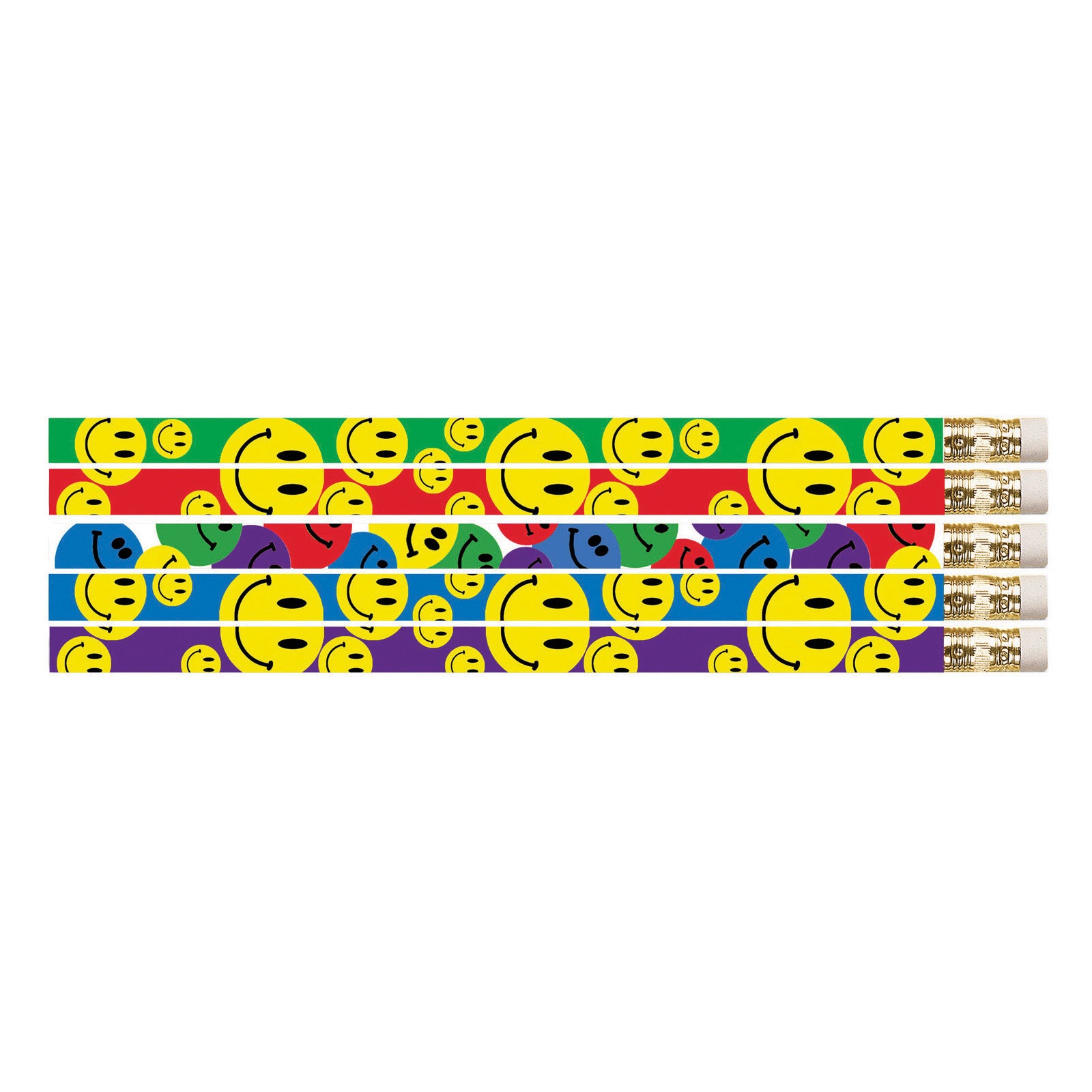 Happy Face Assorted Motivational Pencils, Pack of 144