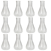 Flask, Erlenmeyer, Borosilicate Glass, Graduated, 50ml, Pack of 12
