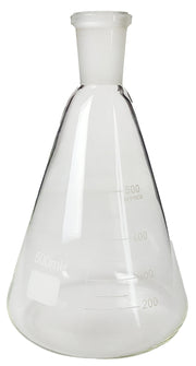 Flask, Erlenmeyer, Borosilicate Glass, Graduated, 500ml, 24/40 Ground Glass Joint, Pack of 6