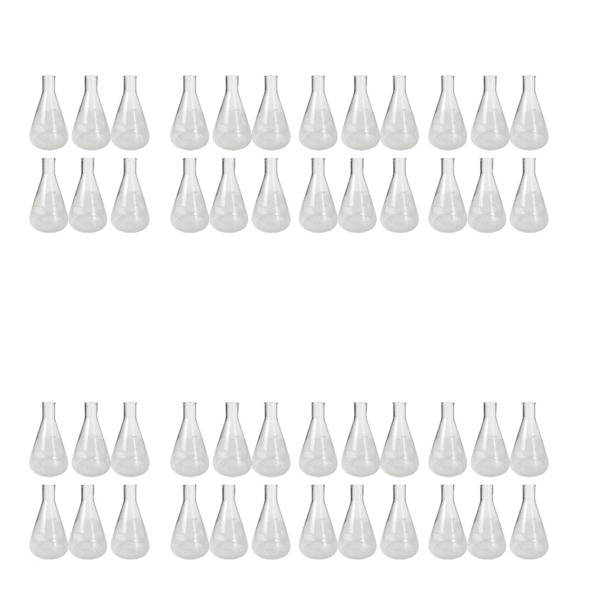 Flask, Erlenmeyer, Borosilicate Glass, Graduated, 500ml, Case of 48