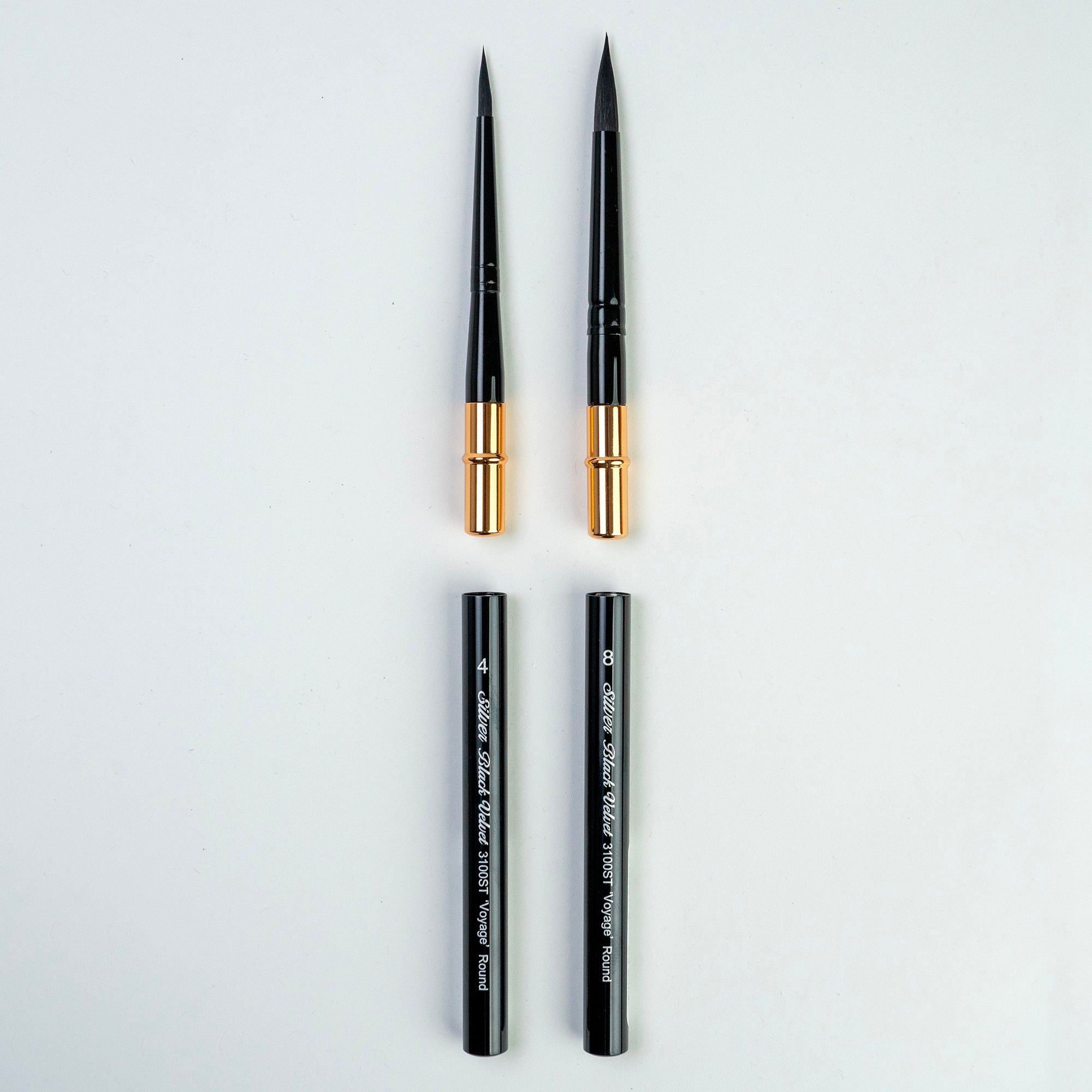 Black Velvet Large Travel Round Brushes, Set of 2