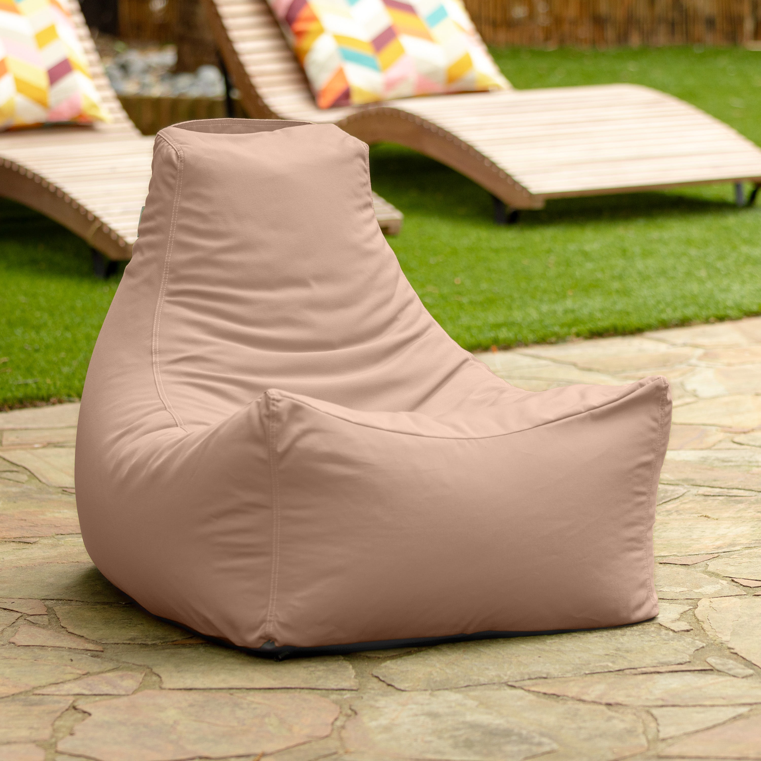 Jaxx Juniper Outdoor Bean Bag Patio Chair & Poolside Lounge, Petal