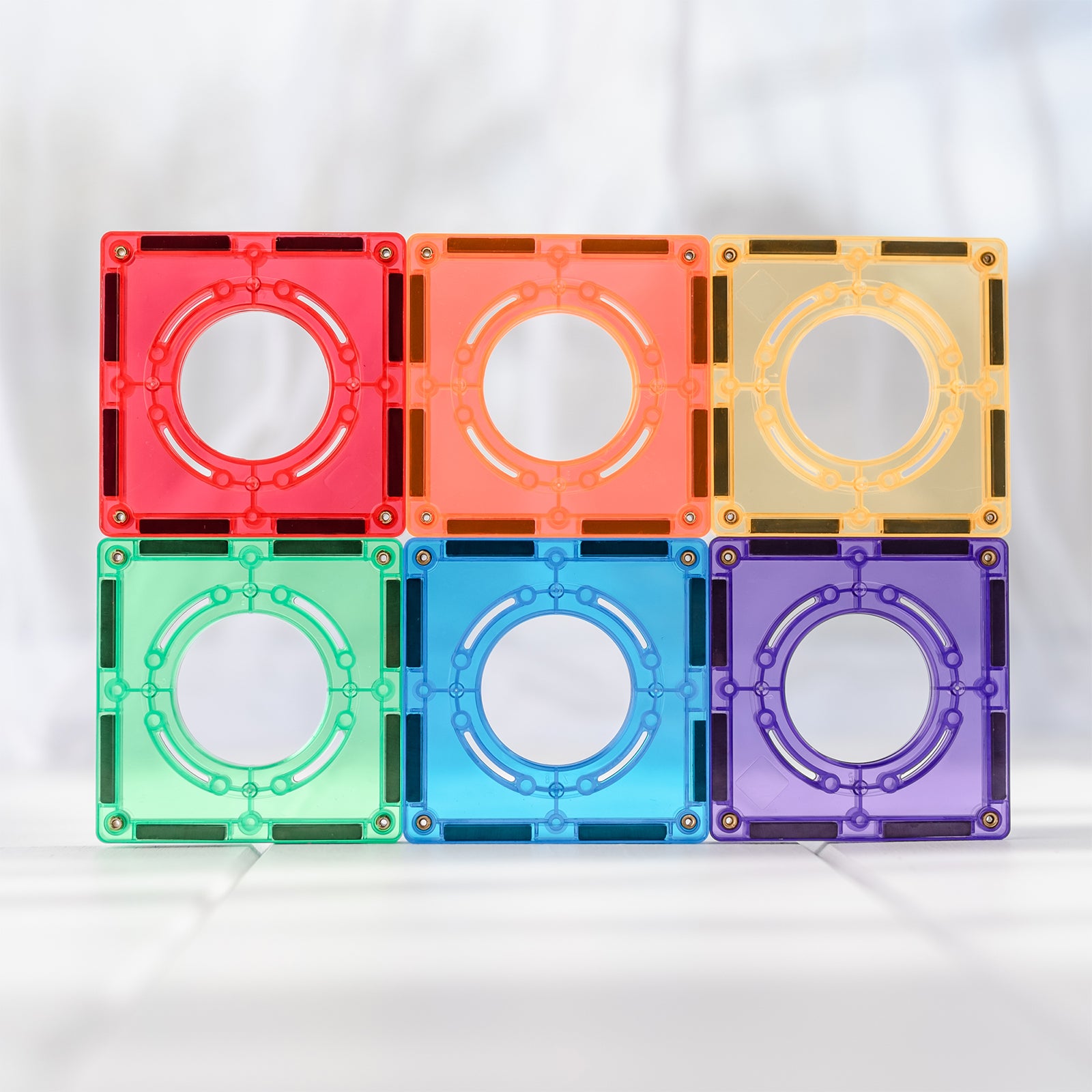 Magnetic Tiles Rainbow Ball Run Pack, 92 Pieces