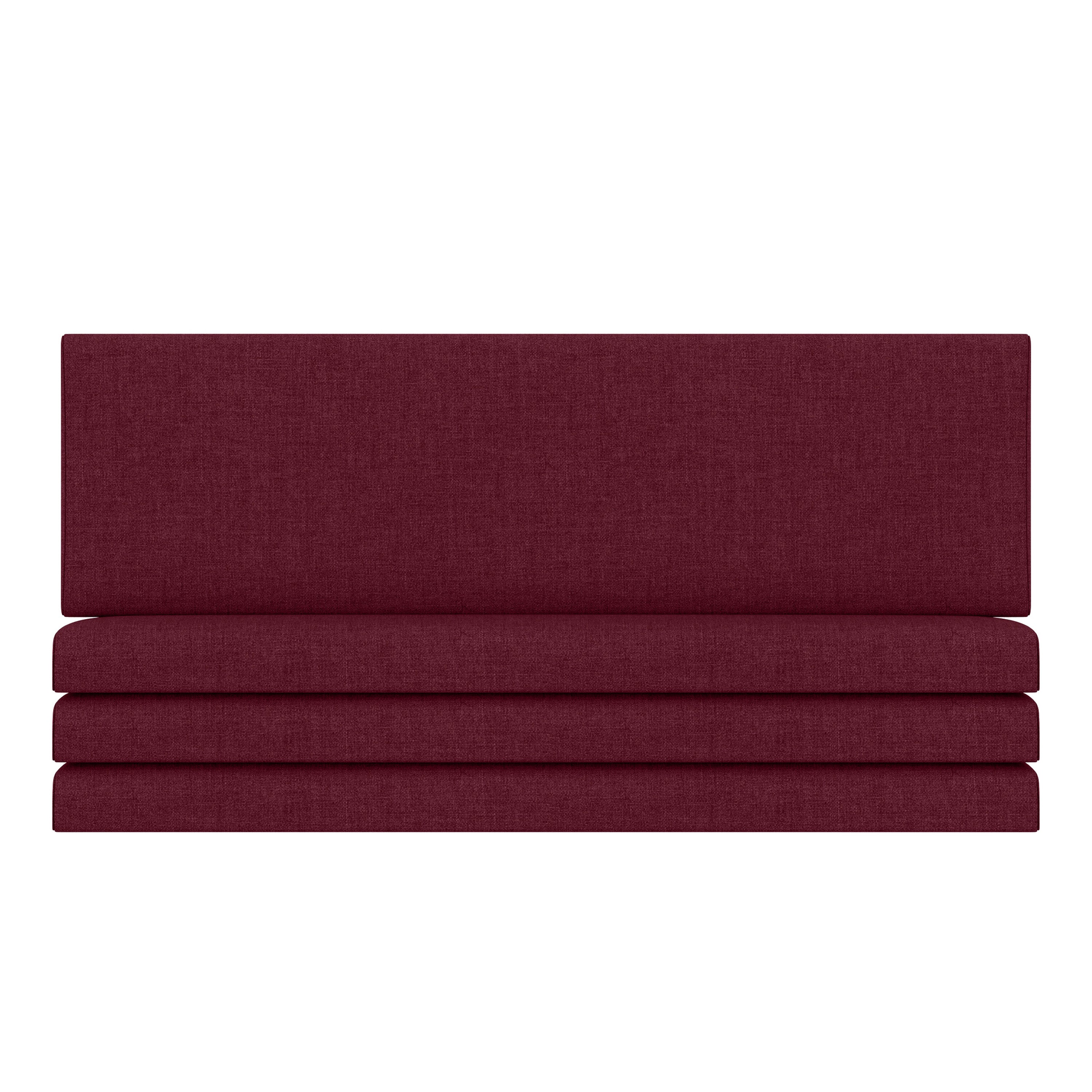 Jaxx Panelist Modern Padded Headboard- Set of 2 Wall Mounted Panels (Each 22.5" x 38")- King Double Tall, Microvelvet Limestone Grey