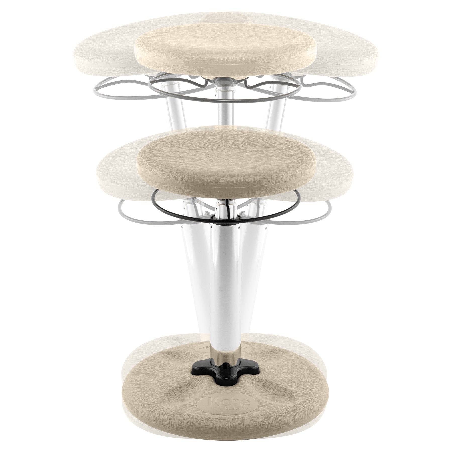 Kids Adjustable Tall Wobble Chair 16.5-24", Sand Dollar