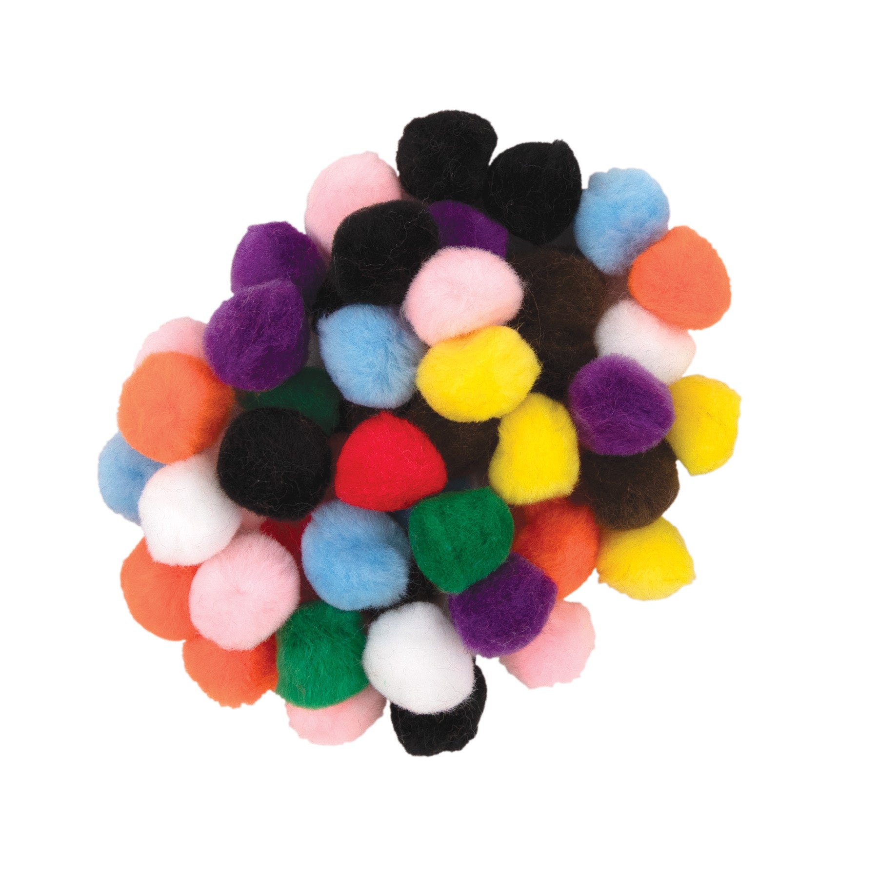 Pom Pons, Bright Hues, 1", 50 Pieces