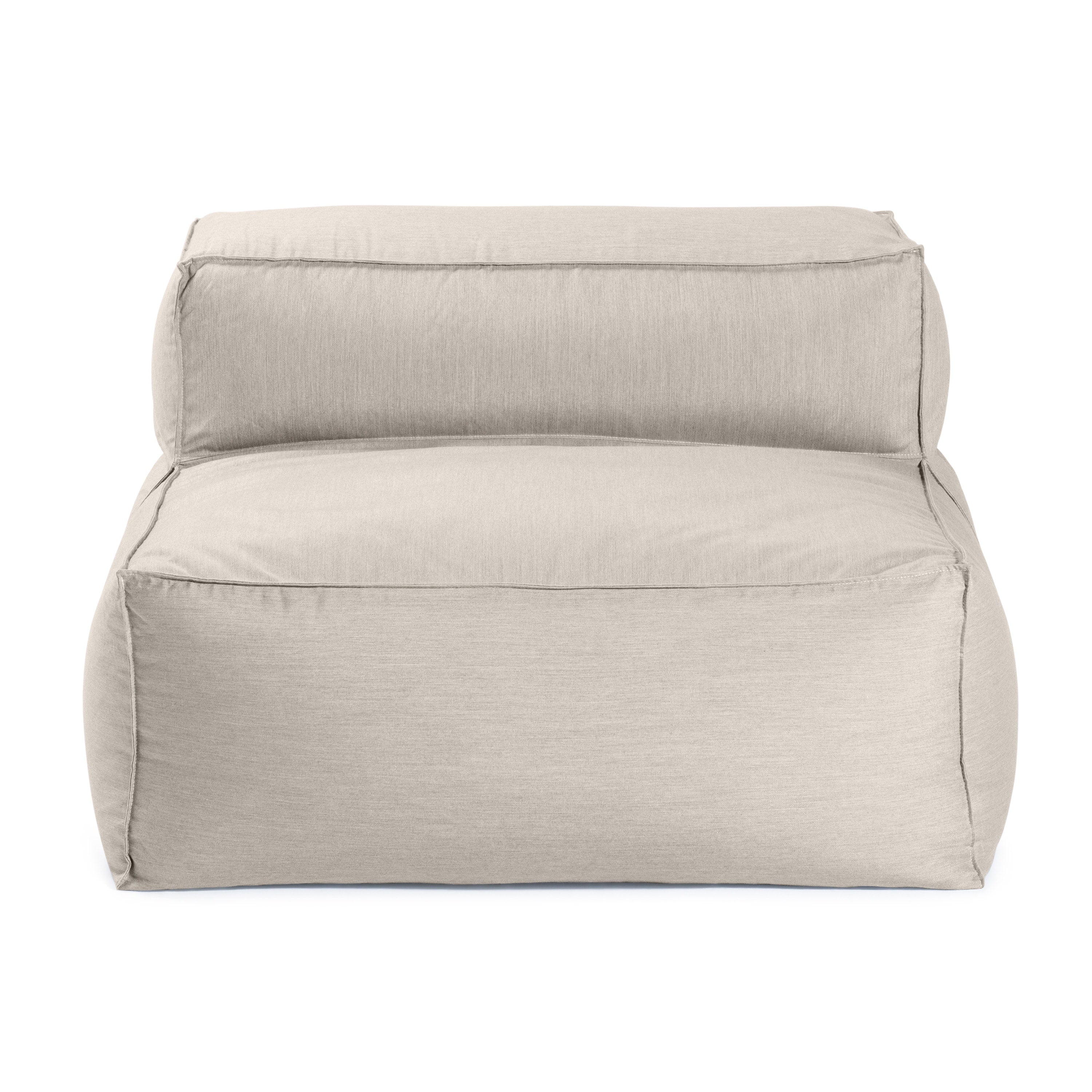Baya Outdoor Center Seat - Luxurious Oversized European Style Outdoor Soft Seating, Sunbrella Charcoal