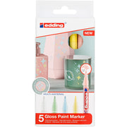 edding 751 Gloss Paint Marker - Set of 5 - Pastel