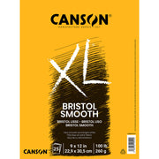 XL Series Bristol Pad, Smooth Finish, Foldover Binding, 25 Sheet, 9x12 inch, 1 Count