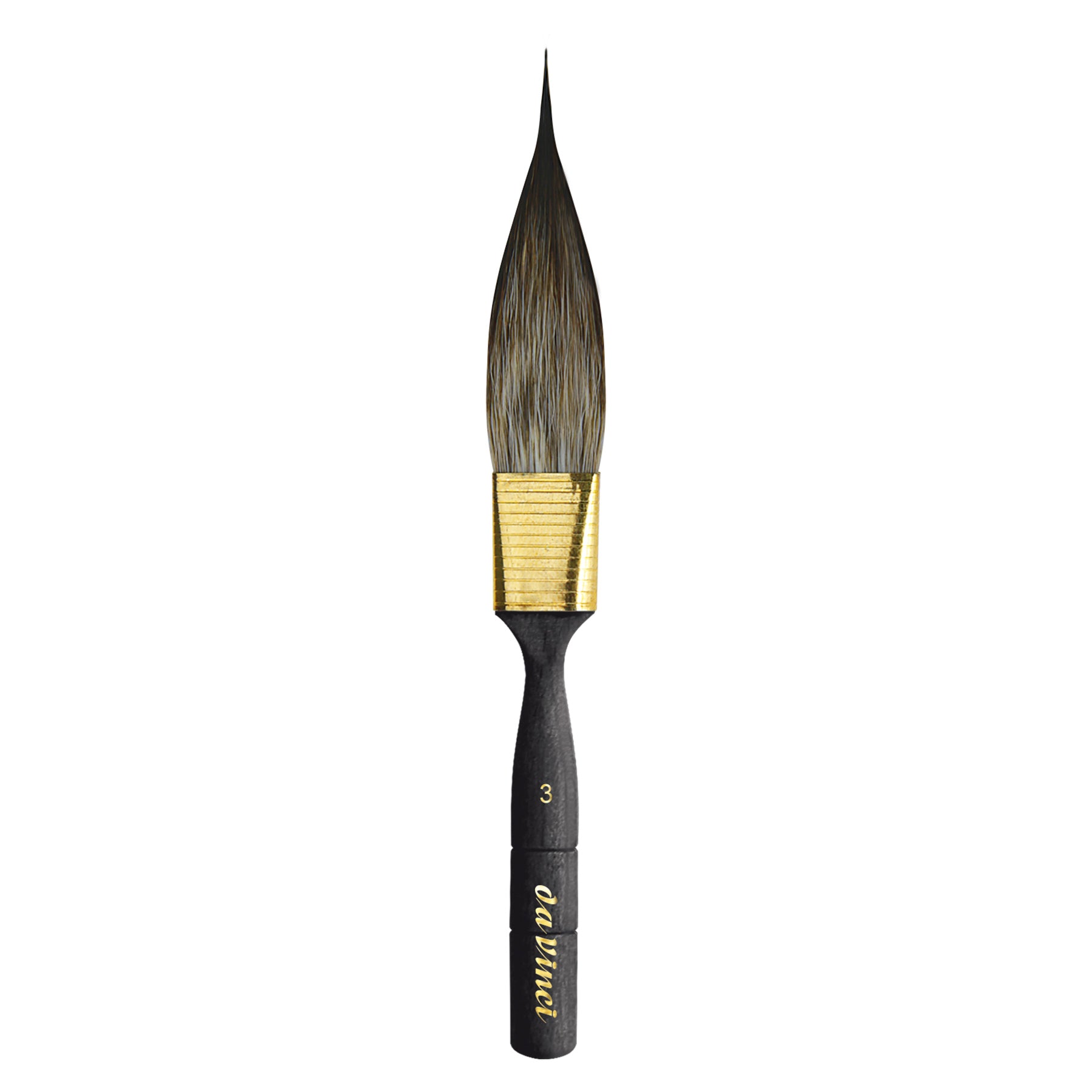 CASANEO Double Sided Dagger Striper with Traditional Pinstriping Handle, Synthetic, Watercolor & Acrylic, Series 704, Size 3