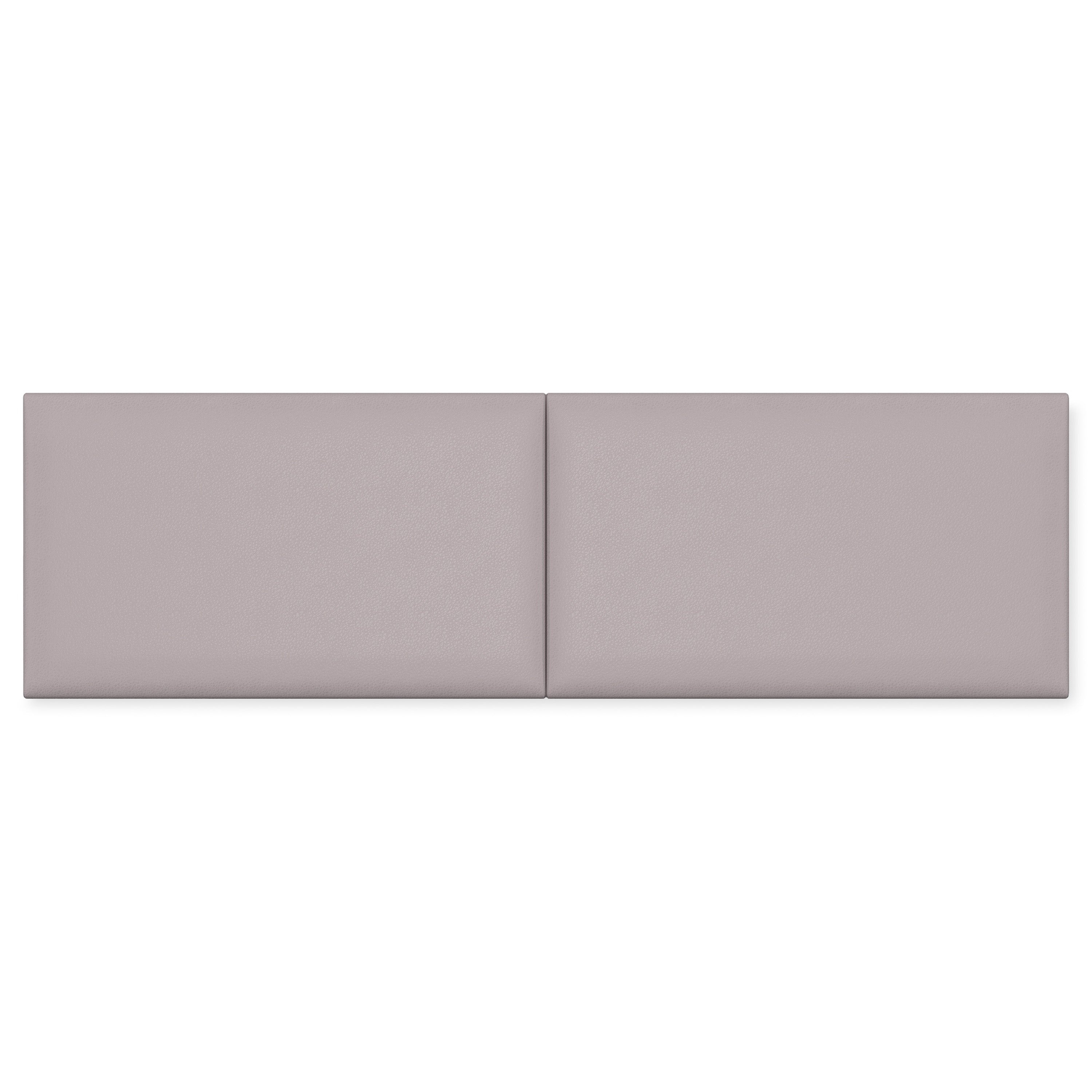 Jaxx Panelist Modern Padded Headboard- Set of 2 Wall Mounted Panels (Each 22.5" x 38")- King Double Tall, Vegan Leather, Ice Storm White